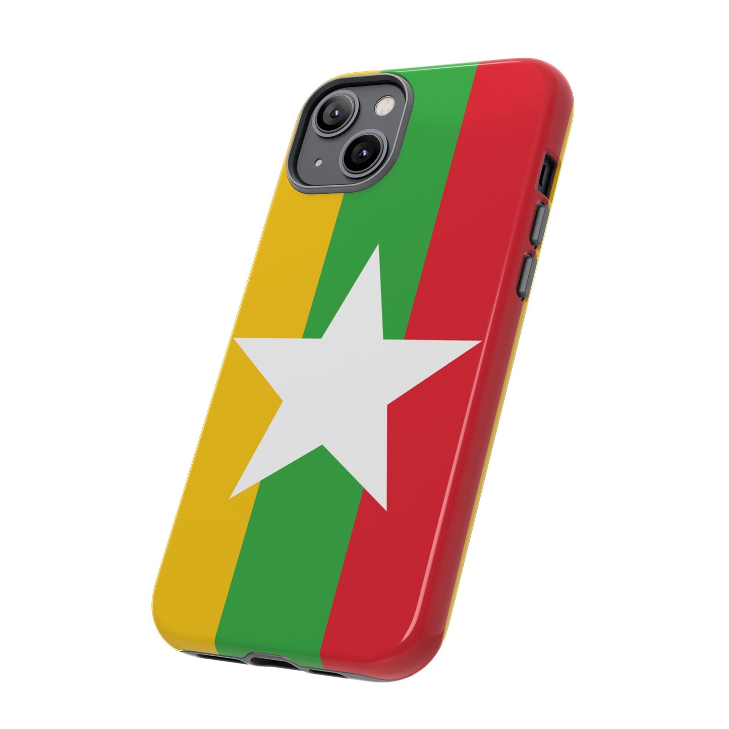 Myanmar Flag Phone Case | iPhone 15 Plus/ Pro, 14, 13, 12| Google Pixel 7, Pro, 5| Samsung Galaxy S23 All Major Phone Models