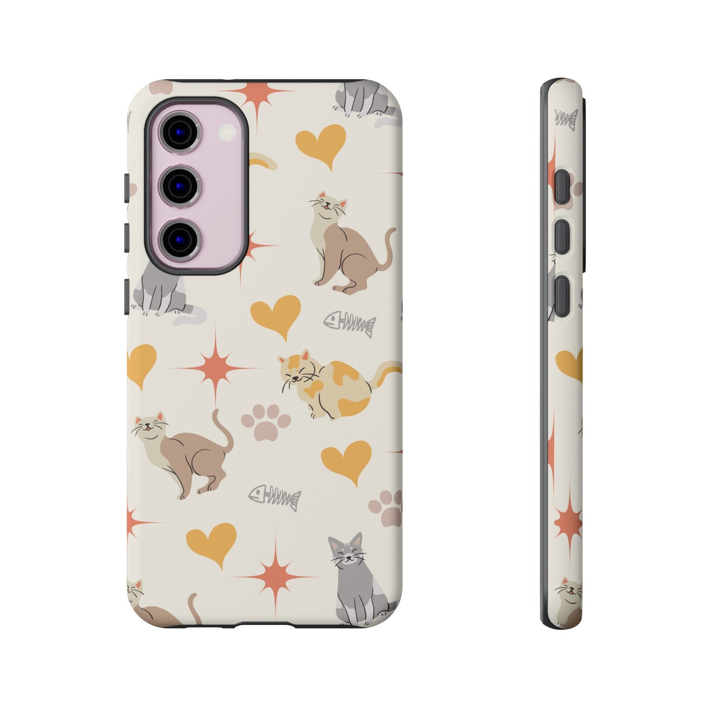 Cute Cat Wallpaper Phone Case | iPhone 15 Plus/ Pro, 14, 13, 12| Google Pixel 7, Pro, 5| Samsung Galaxy S23 All Major Phone Models