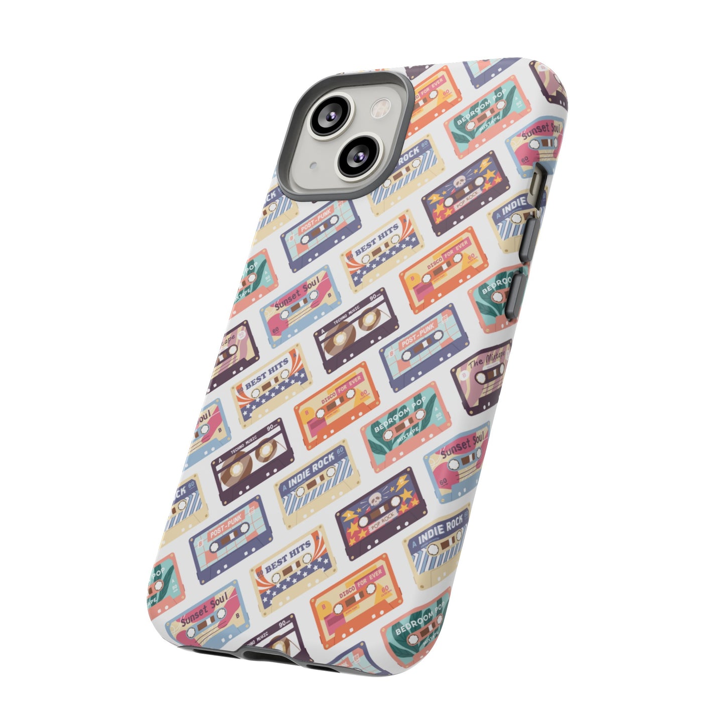 Retro Cassettes Phone Case | iPhone 15 Plus/ Pro, 14, 13, 12| Google Pixel 7, Pro, 5| Samsung Galaxy S23 All Major Phone Models