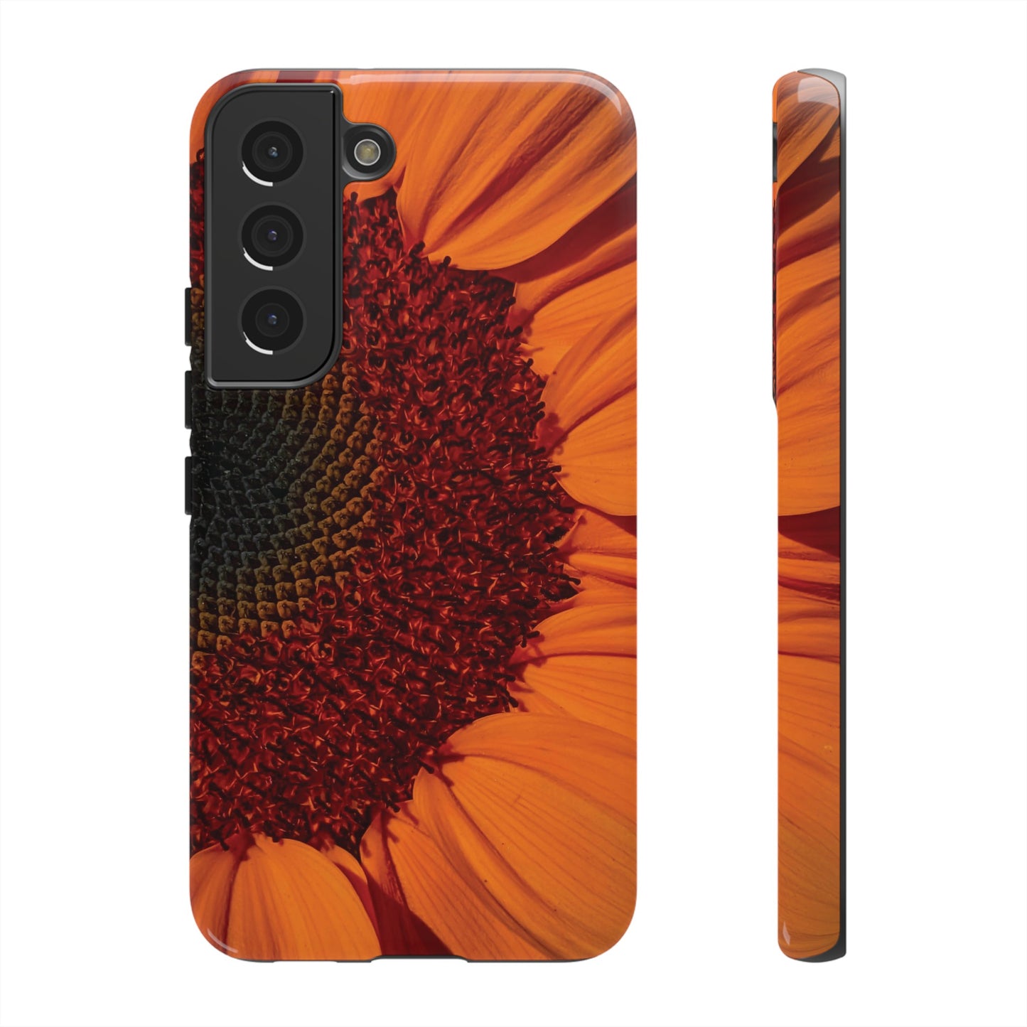 Orange Sunflower Wallpaper Phone Case | iPhone 15 Plus/ Pro, 14, 13, 12| Google Pixel 7, Pro, 5| Samsung Galaxy S23 All Major Phone Models