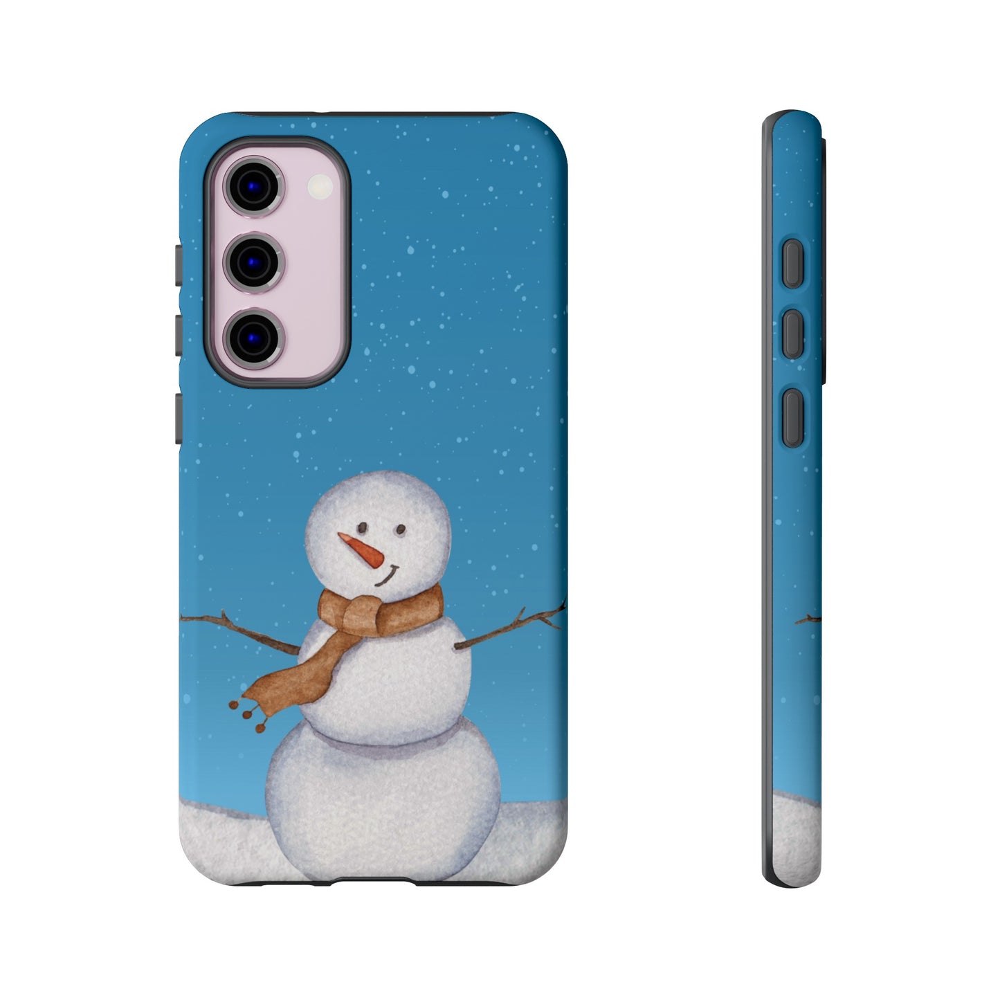 Snowman Wallpaper Phone Case | iPhone 15 Plus/ Pro, 14, 13, 12| Google Pixel 7, Pro, 5| Samsung Galaxy S23 All Major Phone Models