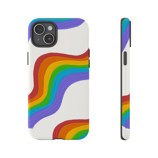 Rainbow Wallpaper Phone Case | iPhone 15 Plus/ Pro, 14, 13, 12| Google Pixel 7, Pro, 5| Samsung Galaxy S23 All Major Phone Models