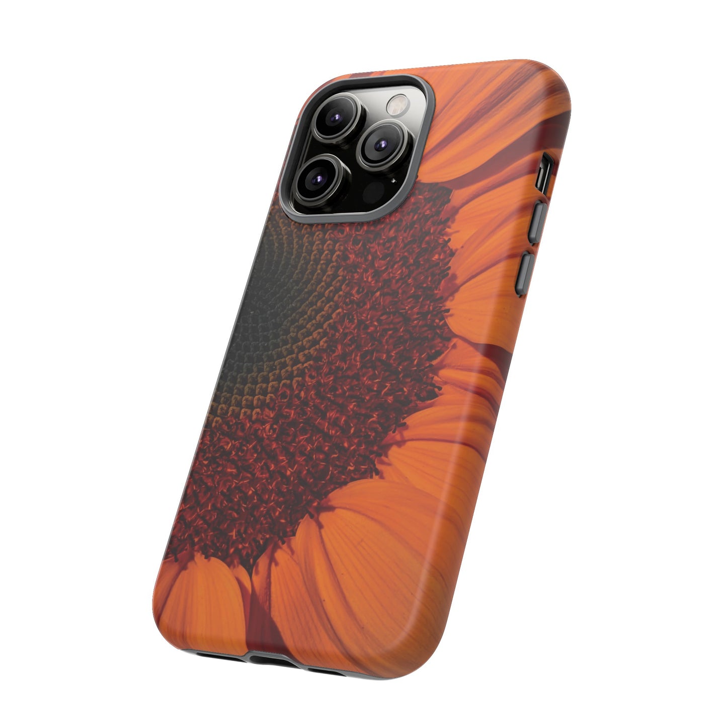 Orange Sunflower Wallpaper Phone Case | iPhone 15 Plus/ Pro, 14, 13, 12| Google Pixel 7, Pro, 5| Samsung Galaxy S23 All Major Phone Models