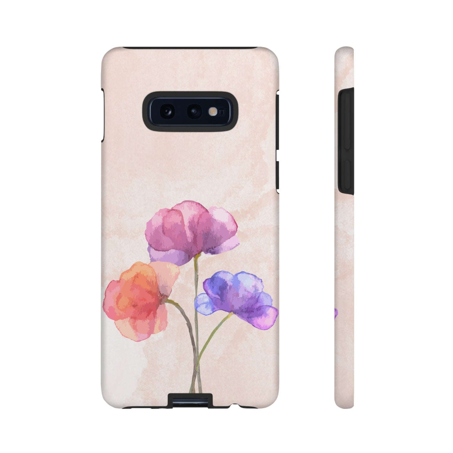 Three Flowers Wallpaper Phone Case | iPhone 15 Plus/ Pro, 14, 13, 12| Google Pixel 7, Pro, 5| Samsung Galaxy S23 All Major Phone Models