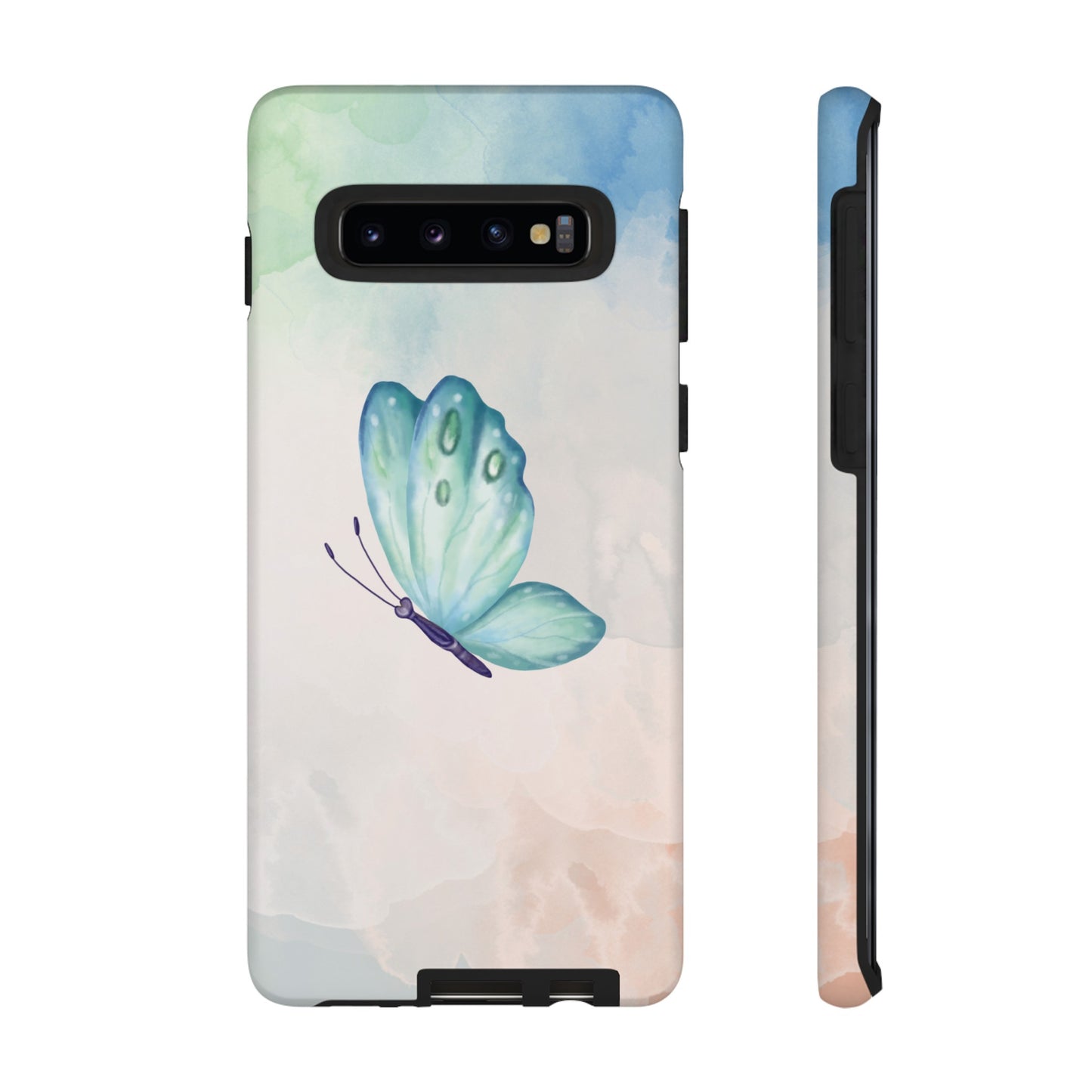 Blue Butterfly Wallpaper Phone Case  | iPhone 15 Plus/ Pro, 14, 13, 12| Google Pixel 7, Pro, 5| Samsung Galaxy S23 All Major Phone Models