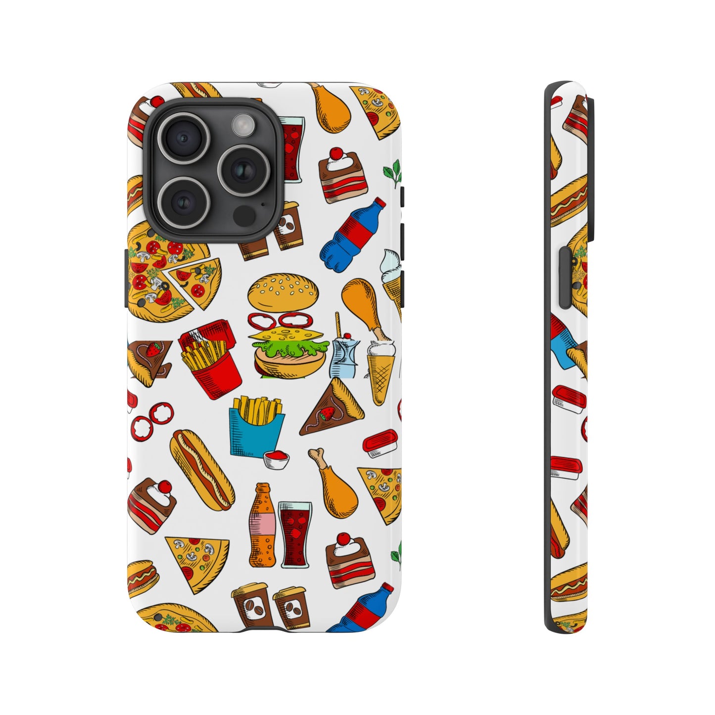 Fast Food Wallpaper Phone Case | iPhone 15 Plus/ Pro, 14, 13, 12| Google Pixel 7, Pro, 5| Samsung Galaxy S23 All Major Phone Models