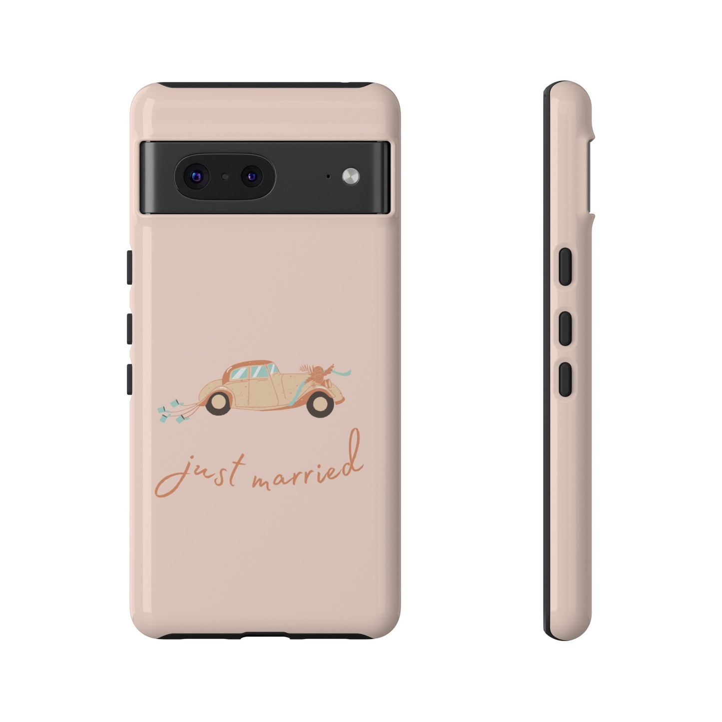 Just Married Phone Case | iPhone 15 Plus/ Pro, 14, 13, 12| Google Pixel 7, Pro, 5| Samsung Galaxy S23 All Major Phone Models