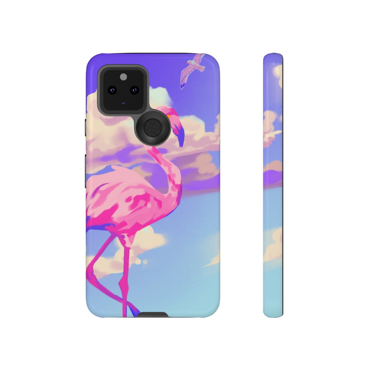 Flamingo In The Clouds Phone Case | iPhone 15 Plus/ Pro, 14, 13, 12| Google Pixel 7, Pro, 5| Samsung Galaxy S23 All Major Phone Models