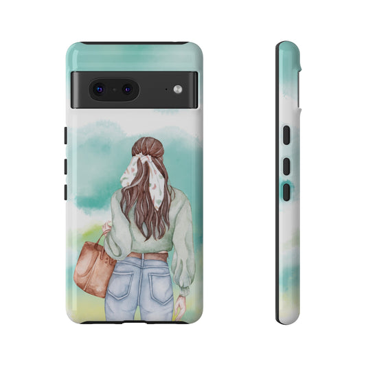 Girl Wallpaper Phone Case | iPhone 15 Plus/ Pro, 14, 13, 12| Google Pixel 7, Pro, 5| Samsung Galaxy S23 All Major Phone Models