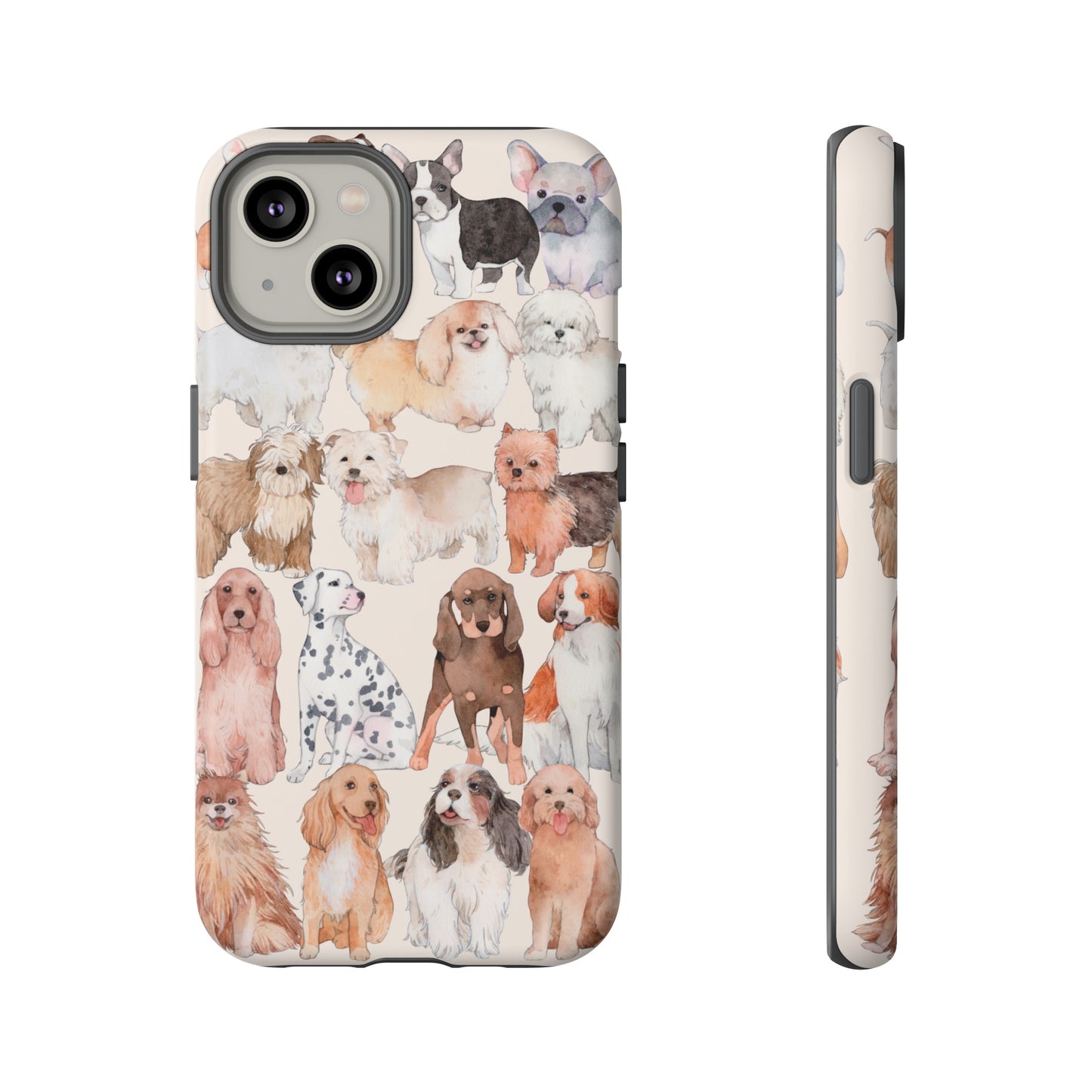 Dog Collage Wallpaper Phone Case | iPhone 15 Plus/ Pro, 14, 13, 12| Google Pixel 7, Pro, 5| Samsung Galaxy S23 All Major Phone Models