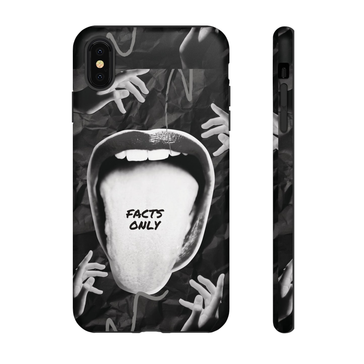 Facts Only Wallpaper Phone Case | iPhone 15 Plus/ Pro, 14, 13, 12| Google Pixel 7, Pro, 5| Samsung Galaxy S23 All Major Phone Models