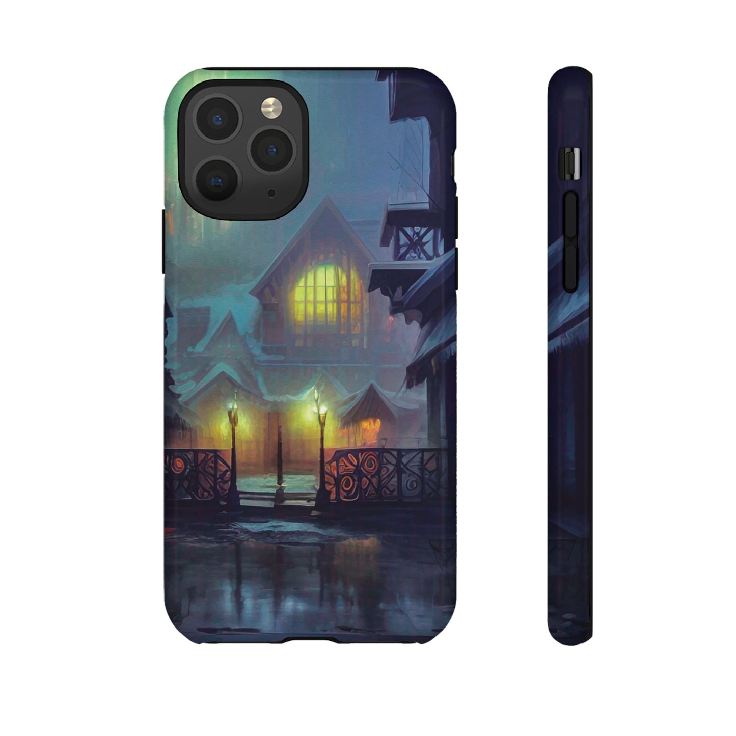 Cottage at Night Wallpaper Phone Case | iPhone 15 Plus/ Pro, 14, 13, 12| Google Pixel 7, Pro, 5| Samsung Galaxy S23 All Major Phone Models