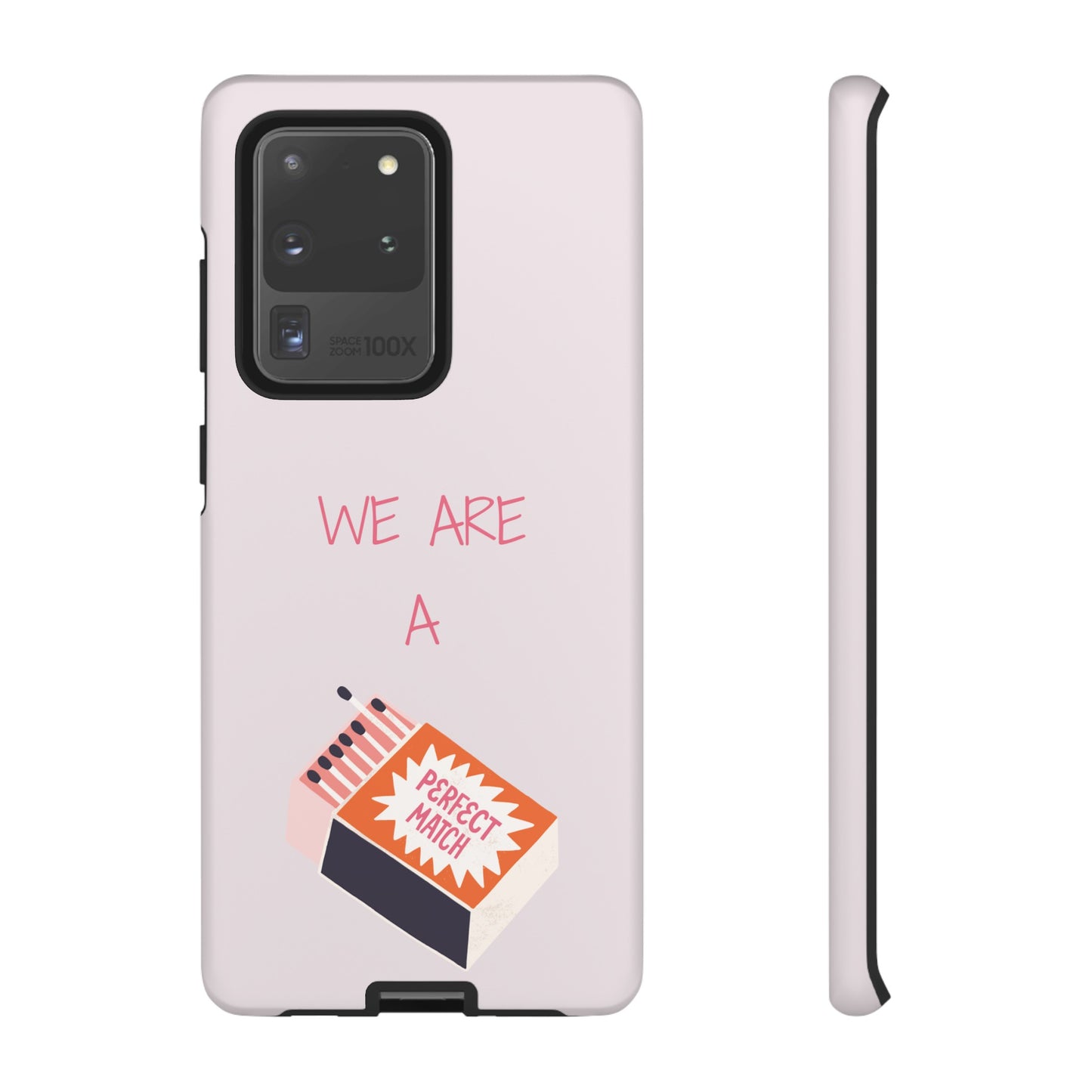 We Are A Perfect Match Wallpaper Phone Case | iPhone 15 Plus/ Pro, 14, 13, 12| Google Pixel 7, Pro, 5| Samsung Galaxy S23 All Major Phone Models