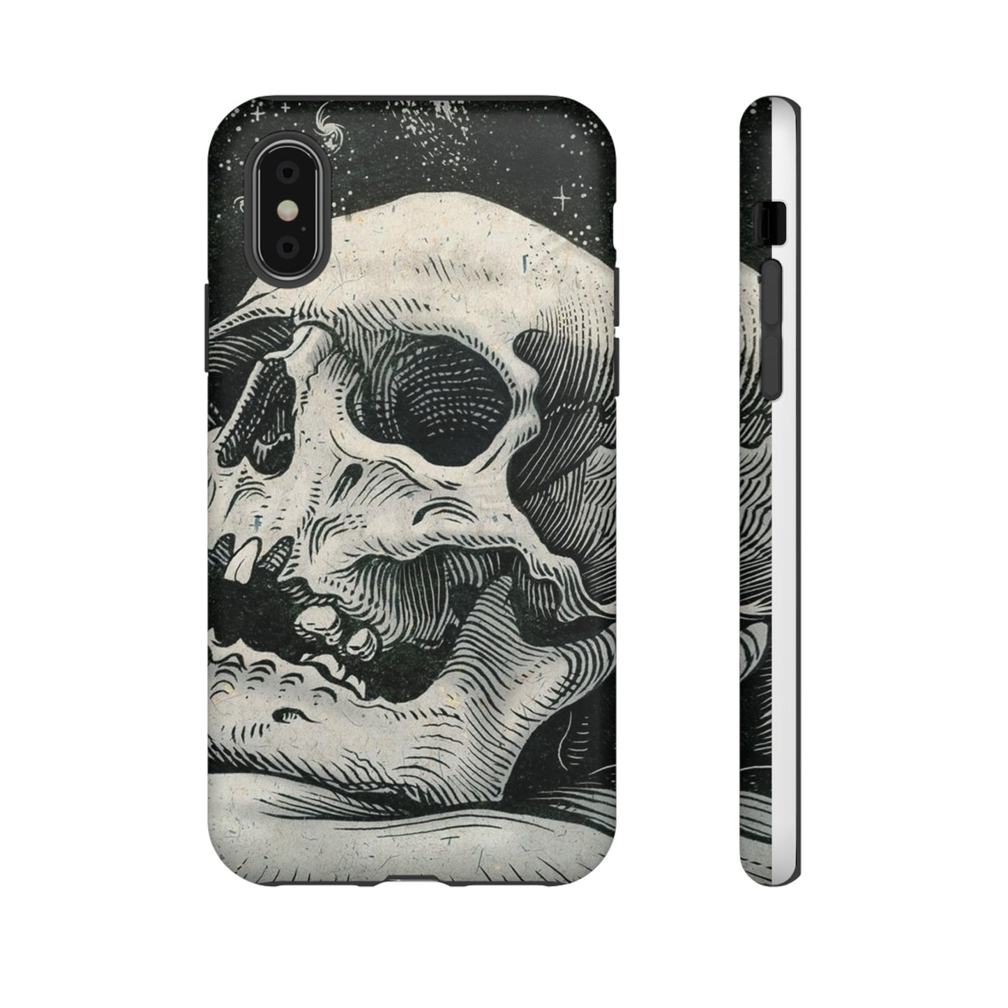 Skull Wallpaper Phone Case | iPhone 15 Plus/ Pro, 14, 13, 12| Google Pixel 7, Pro, 5| Samsung Galaxy S23 All Major Phone Models