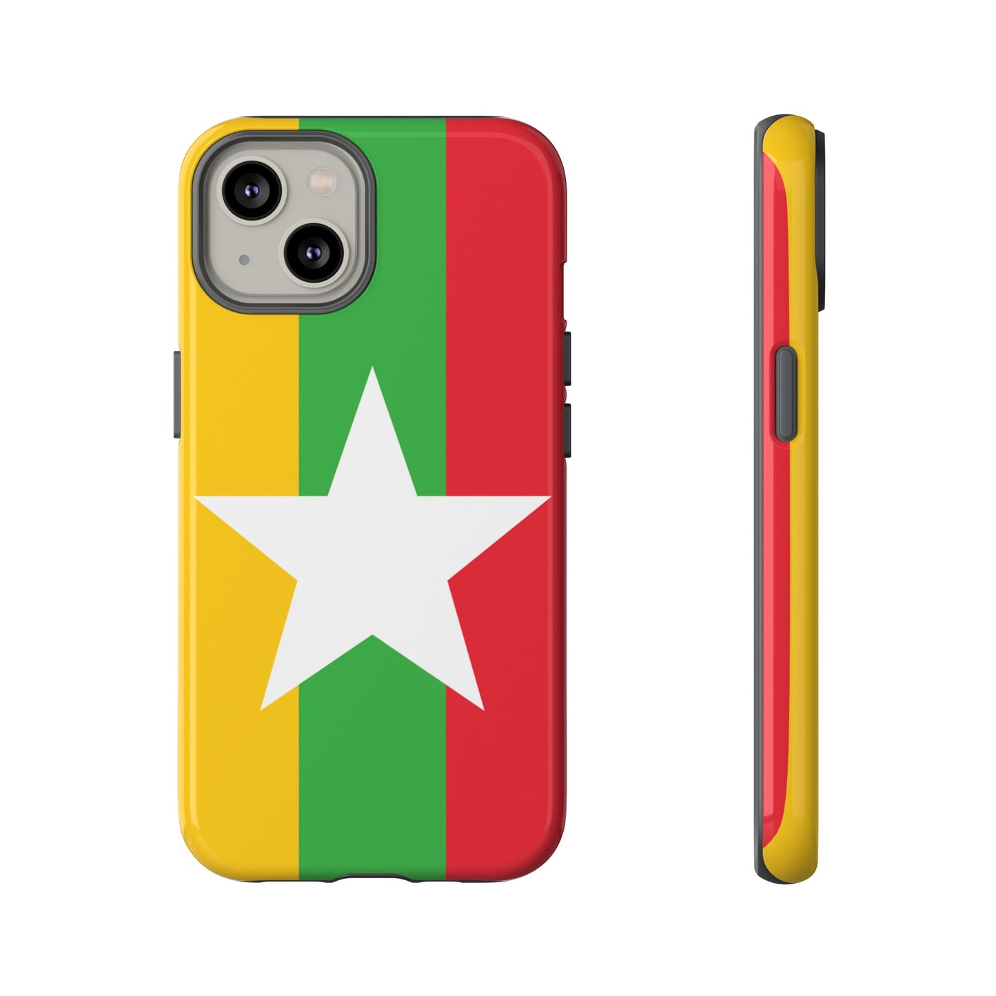 Myanmar Flag Phone Case | iPhone 15 Plus/ Pro, 14, 13, 12| Google Pixel 7, Pro, 5| Samsung Galaxy S23 All Major Phone Models