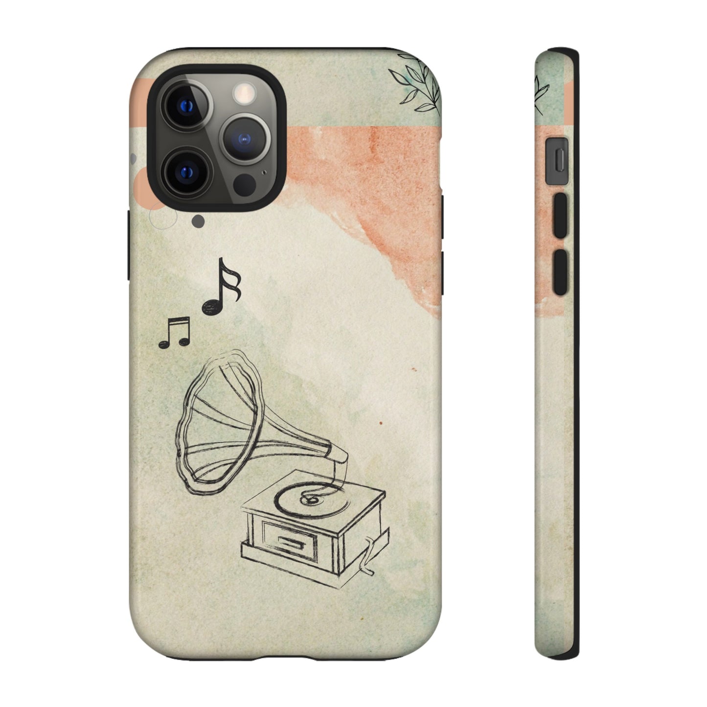 Record Player Wallpaper Phone Case | iPhone 15 Plus/ Pro, 14, 13, 12| Google Pixel 7, Pro, 5| Samsung Galaxy S23 All Major Phone Models