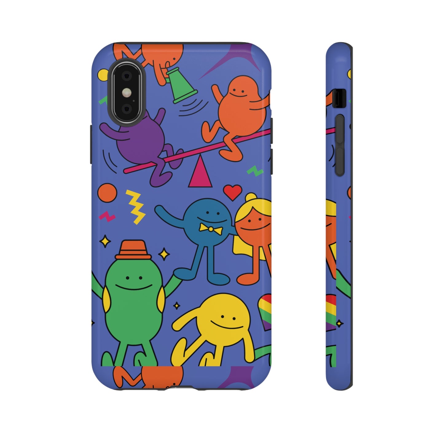 Colourful Cartoon Wallpaper Phone Case | iPhone 15 Plus/ Pro, 14, 13, 12| Google Pixel 7, Pro, 5| Samsung Galaxy S23 All Major Phone Models