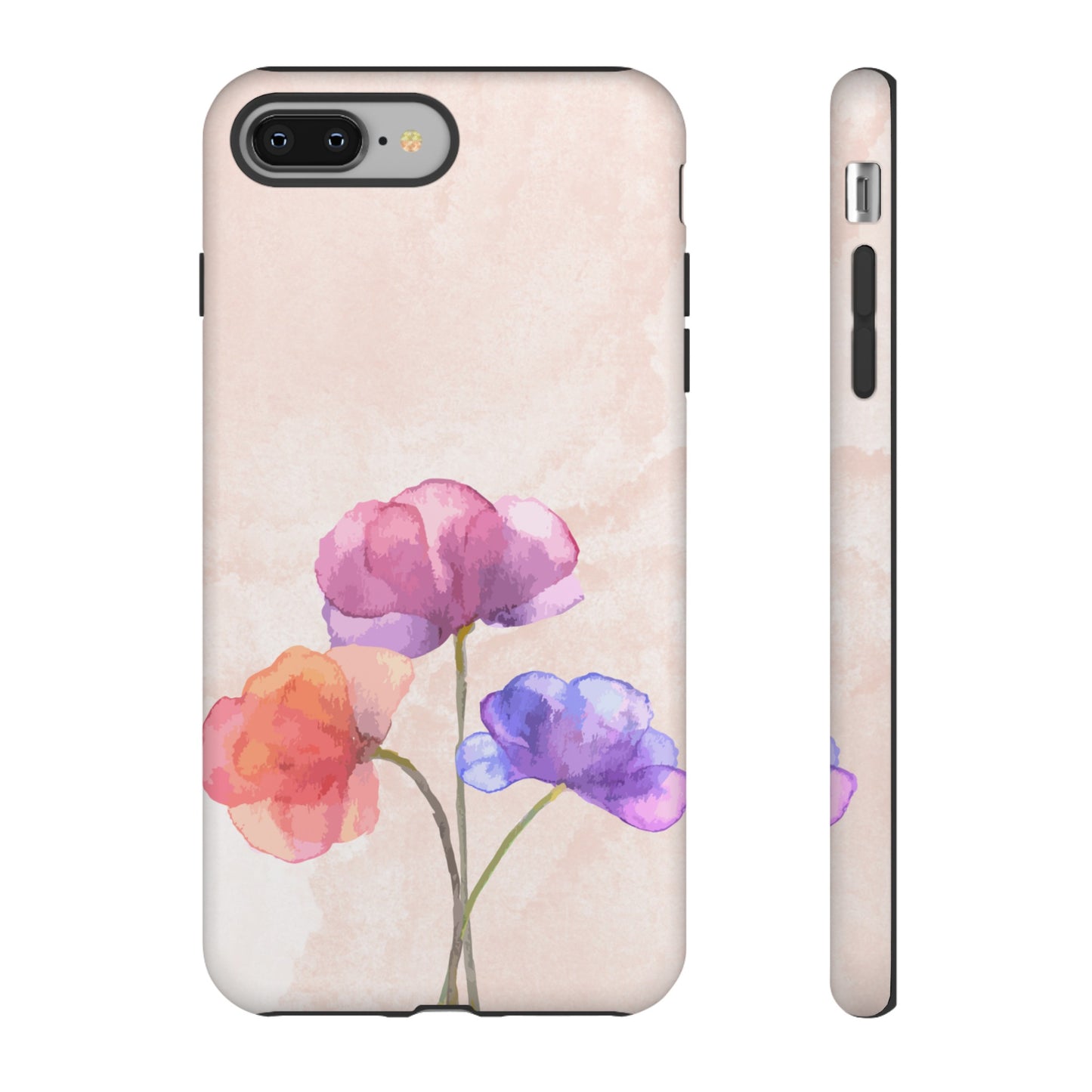 Three Flowers Wallpaper Phone Case | iPhone 15 Plus/ Pro, 14, 13, 12| Google Pixel 7, Pro, 5| Samsung Galaxy S23 All Major Phone Models