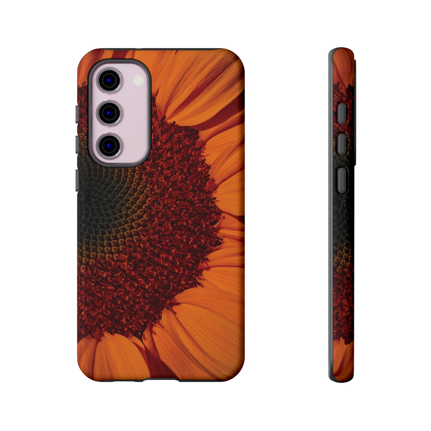 Orange Sunflower Wallpaper Phone Case | iPhone 15 Plus/ Pro, 14, 13, 12| Google Pixel 7, Pro, 5| Samsung Galaxy S23 All Major Phone Models