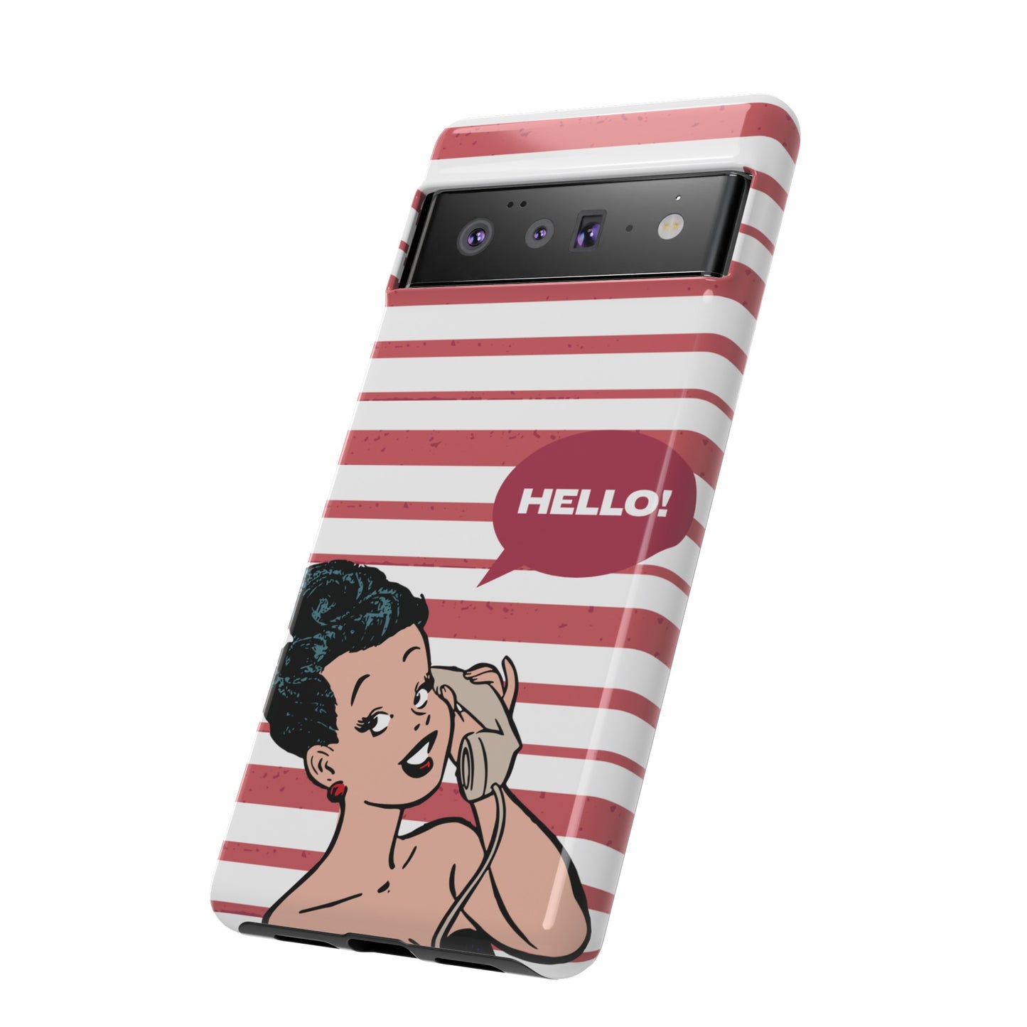 Hello! Wallpaper Phone Case | iPhone 15 Plus/ Pro, 14, 13, 12| Google Pixel 7, Pro, 5| Samsung Galaxy S23 All Major Phone Models