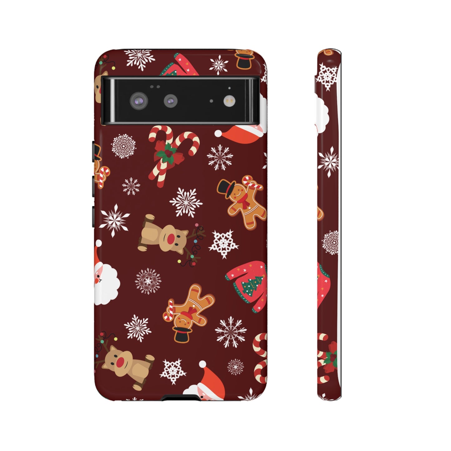 Festive Christmas Wallpaper Phone Case | iPhone 15 Plus/ Pro, 14, 13, 12| Google Pixel 7, Pro, 5| Samsung Galaxy S23 All Major Phone Models