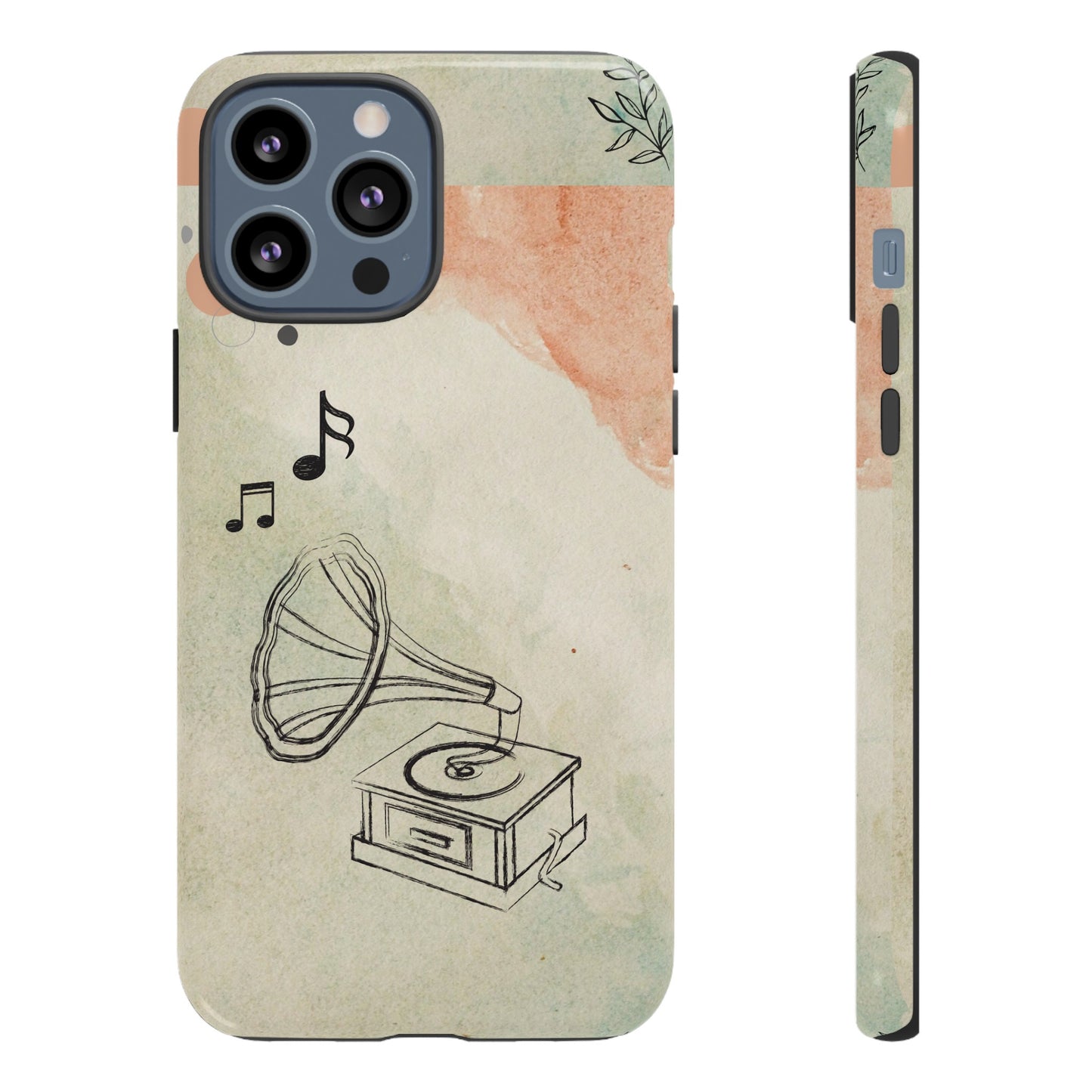 Record Player Wallpaper Phone Case | iPhone 15 Plus/ Pro, 14, 13, 12| Google Pixel 7, Pro, 5| Samsung Galaxy S23 All Major Phone Models