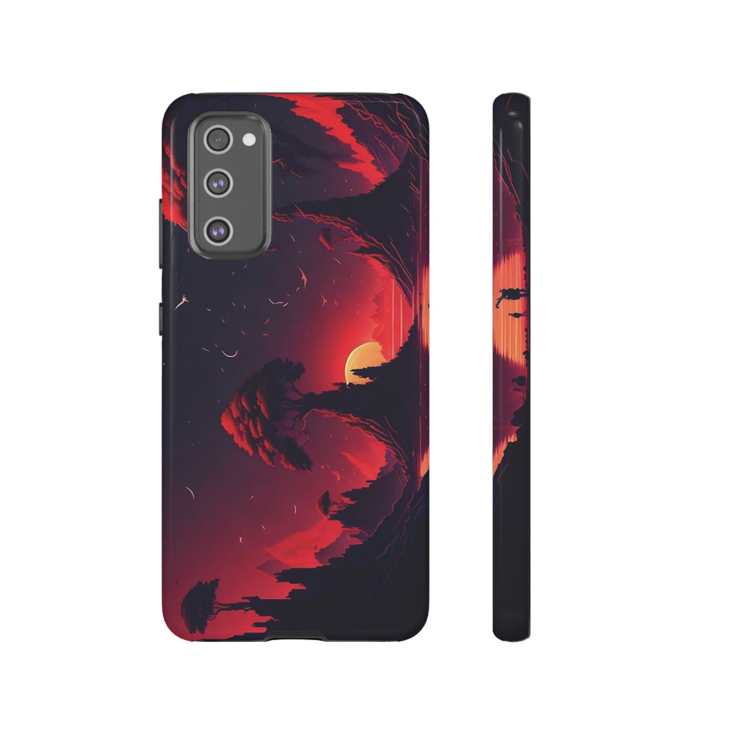 Red Sunset Wallpaper Phone Case | iPhone 15 Plus/ Pro, 14, 13, 12| Google Pixel 7, Pro, 5| Samsung Galaxy S23 All Major Phone Models