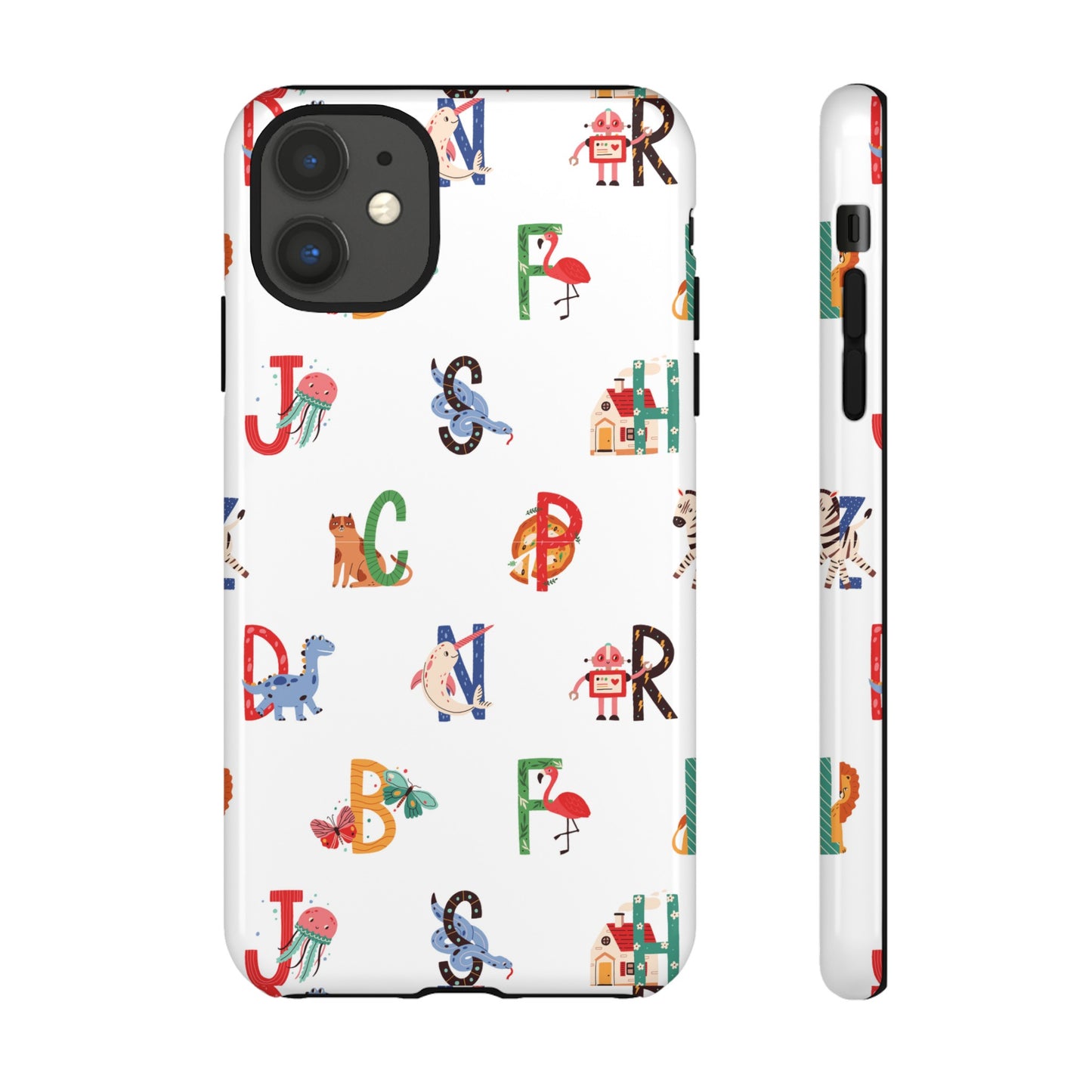 Alphabet Wallpaper Phone Case| iPhone 15 Plus/ Pro, 14, 13, 12| Google Pixel 7, Pro, 5| Samsung Galaxy S23 All Major Phone Models