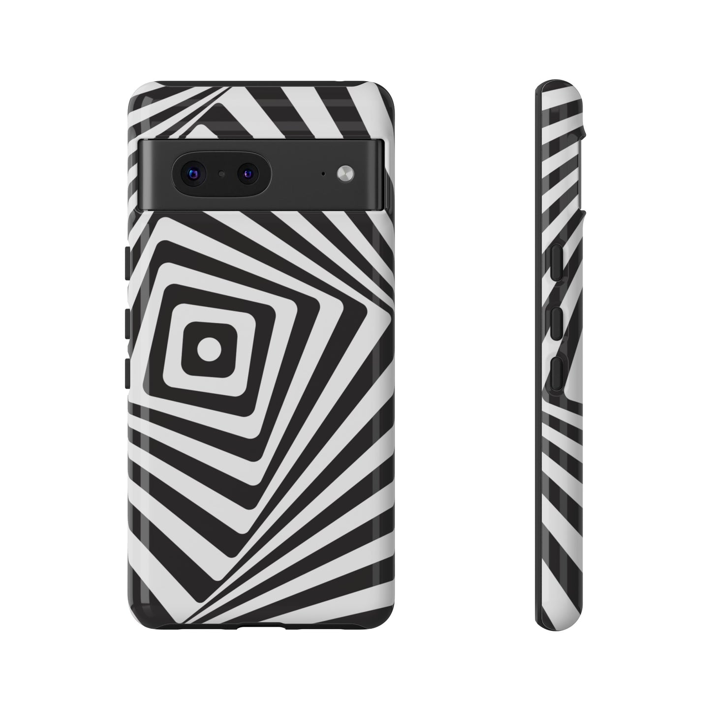 Black & White Spiral Wallpaper Phone Case | iPhone 15 Plus/ Pro, 14, 13, 12| Google Pixel 7, Pro, 5| Samsung Galaxy S23 All Major Phone Models