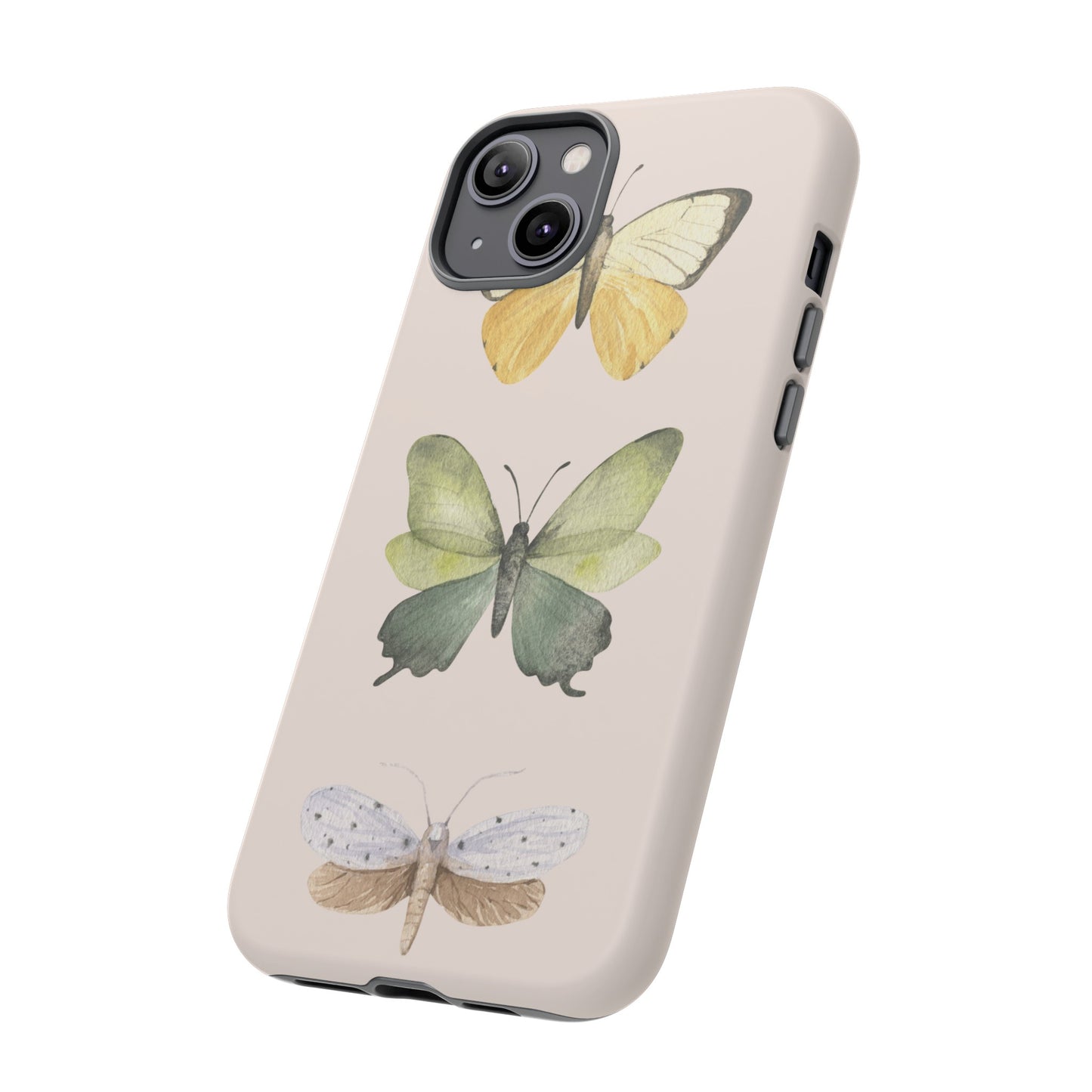 Three Butterflies Wallpaper Phone Case | iPhone 15 Plus/ Pro, 14, 13, 12| Google Pixel 7, Pro, 5| Samsung Galaxy S23 All Major Phone Models