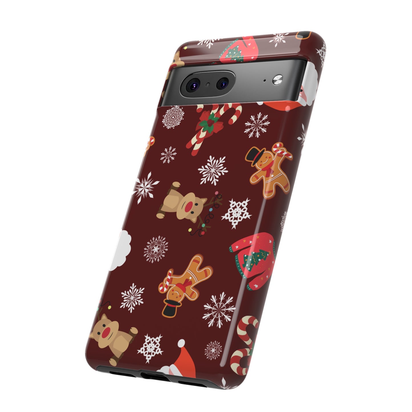 Festive Christmas Wallpaper Phone Case | iPhone 15 Plus/ Pro, 14, 13, 12| Google Pixel 7, Pro, 5| Samsung Galaxy S23 All Major Phone Models