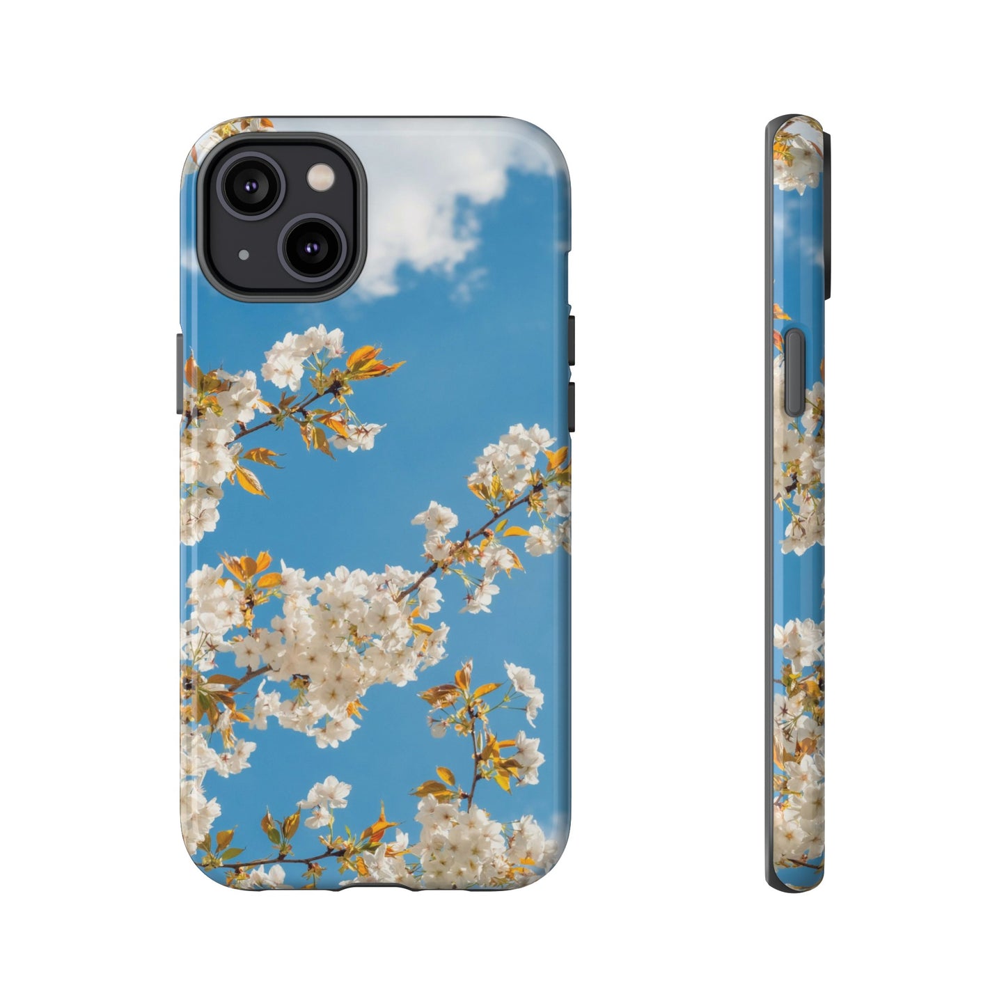 White Blossom Wallpaper Phone Case | iPhone 15 Plus/ Pro, 14, 13, 12| Google Pixel 7, Pro, 5| Samsung Galaxy S23 All Major Phone Models