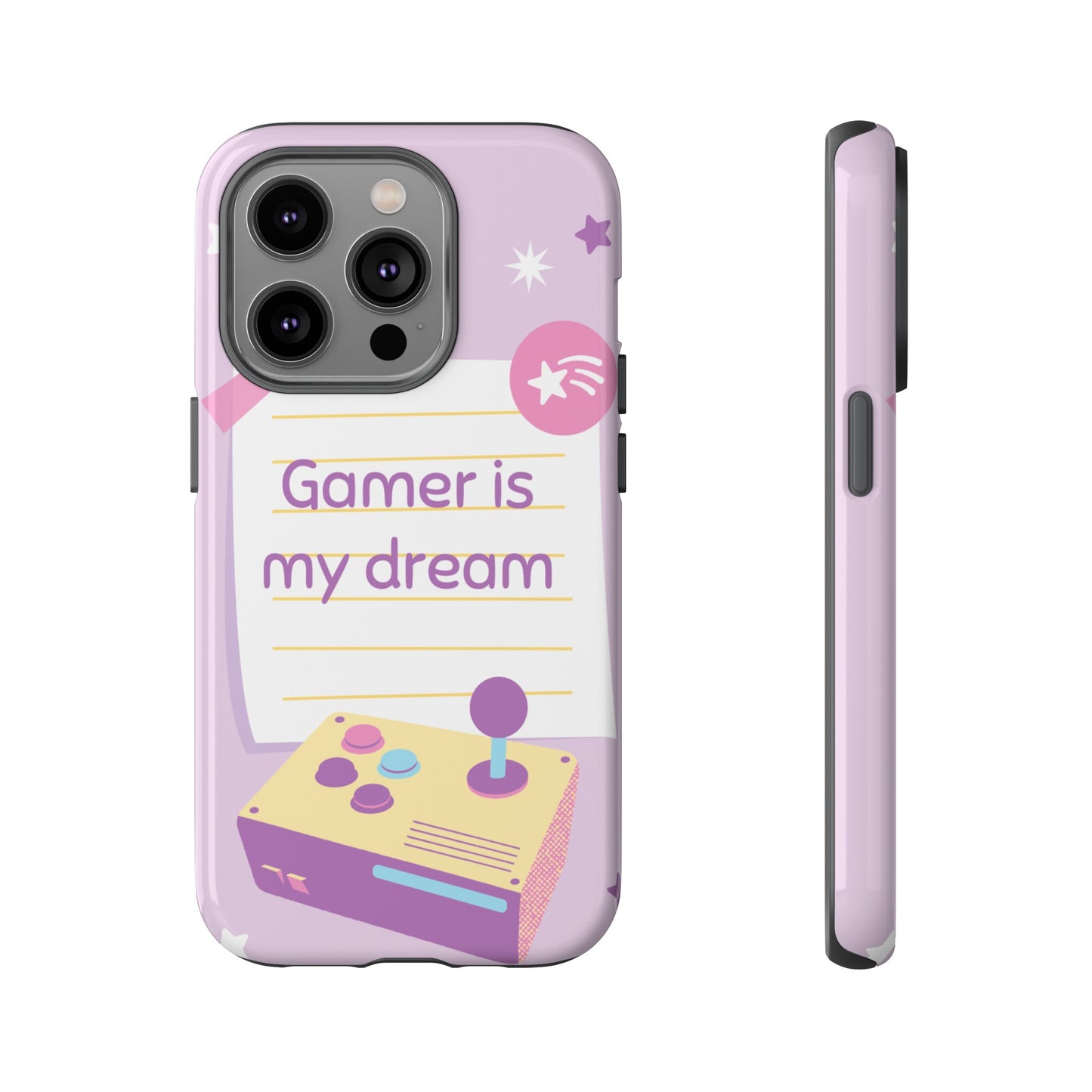 Gamer Is My Dream Job Wallpaper Phone Case | iPhone 15 Plus/ Pro, 14, 13, 12| Google Pixel 7, Pro, 5| Samsung Galaxy S23 All Major Phone Models