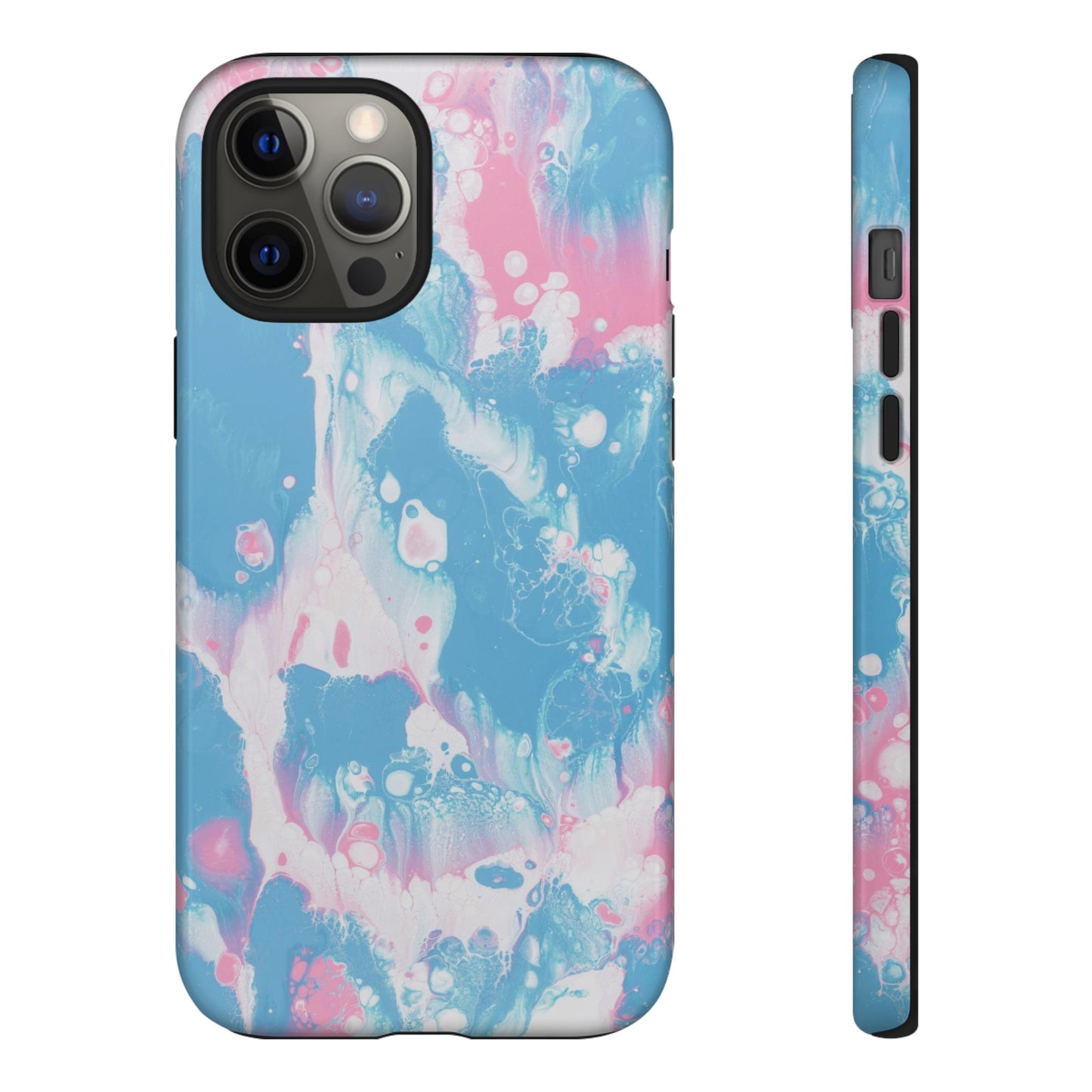 Baby Pink & Blue Resin Inspired Phone Case |iPhone 15 Plus/ Pro, 14, 13, 12|Google Pixel 7, Pro, 5|Samsung Galaxy S23 All Major Phone Models