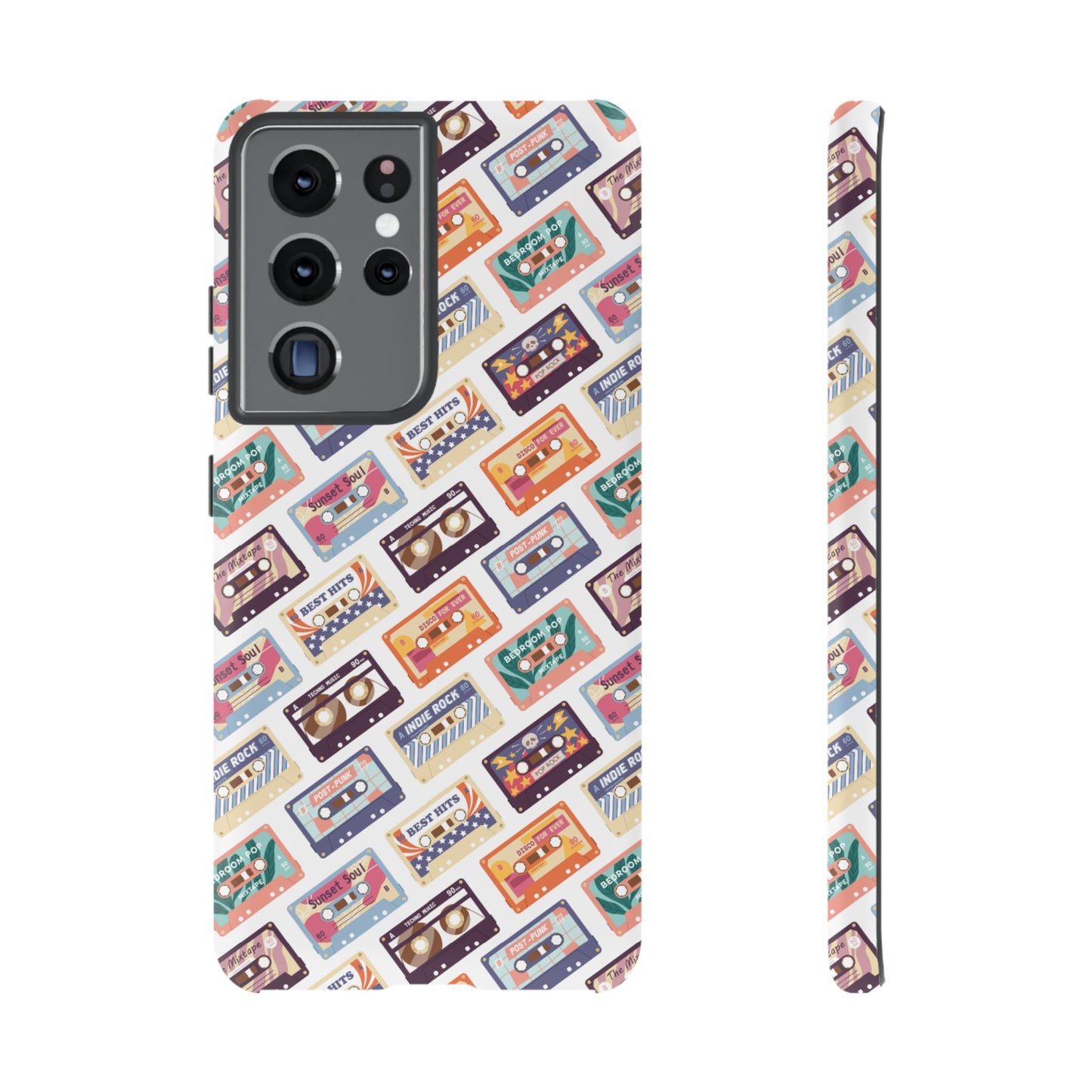 Retro Cassettes Phone Case | iPhone 15 Plus/ Pro, 14, 13, 12| Google Pixel 7, Pro, 5| Samsung Galaxy S23 All Major Phone Models