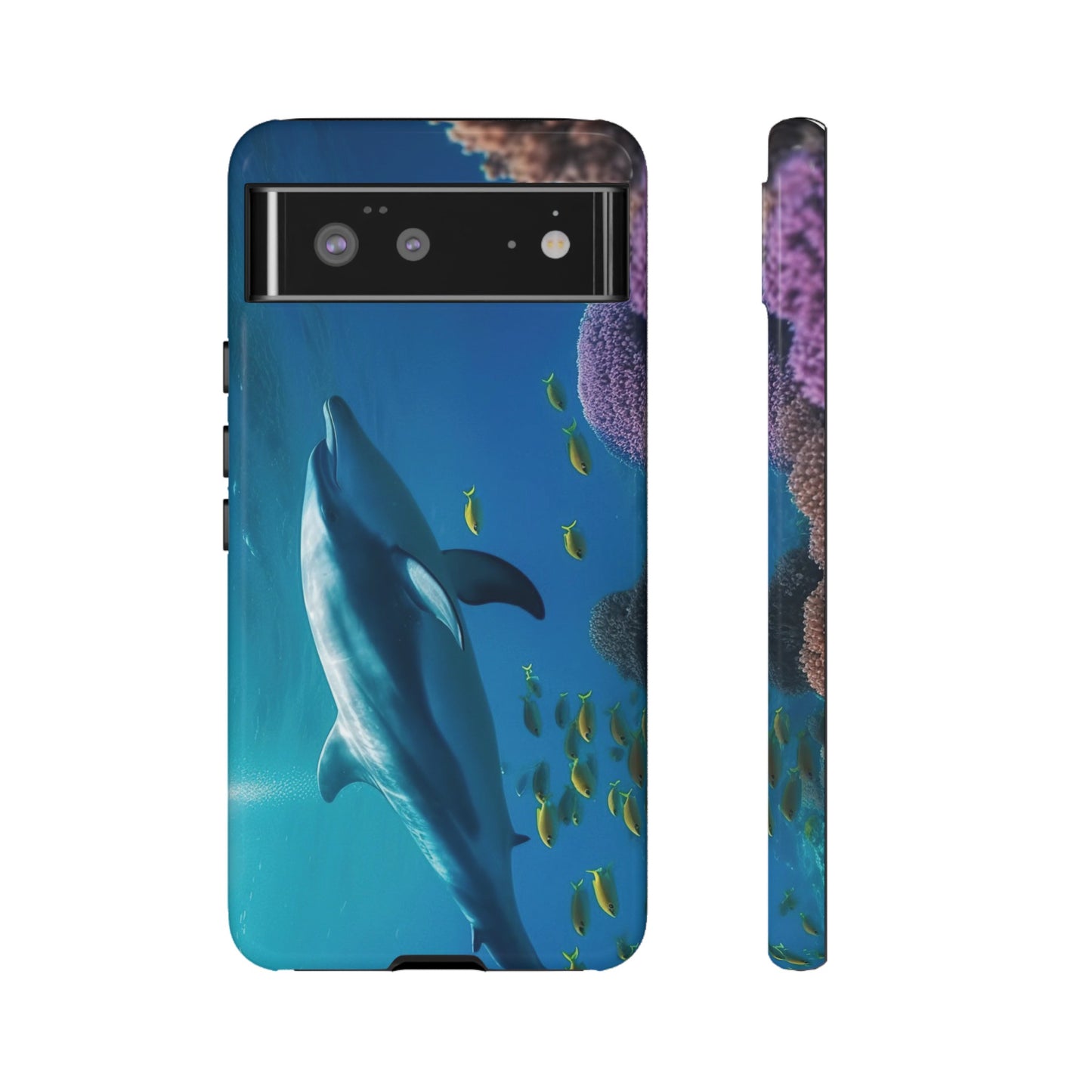 Dolphin Wallpaper Phone Case | iPhone 15 Plus/ Pro, 14, 13, 12| Google Pixel 7, Pro, 5| Samsung Galaxy S23 All Major Phone Models