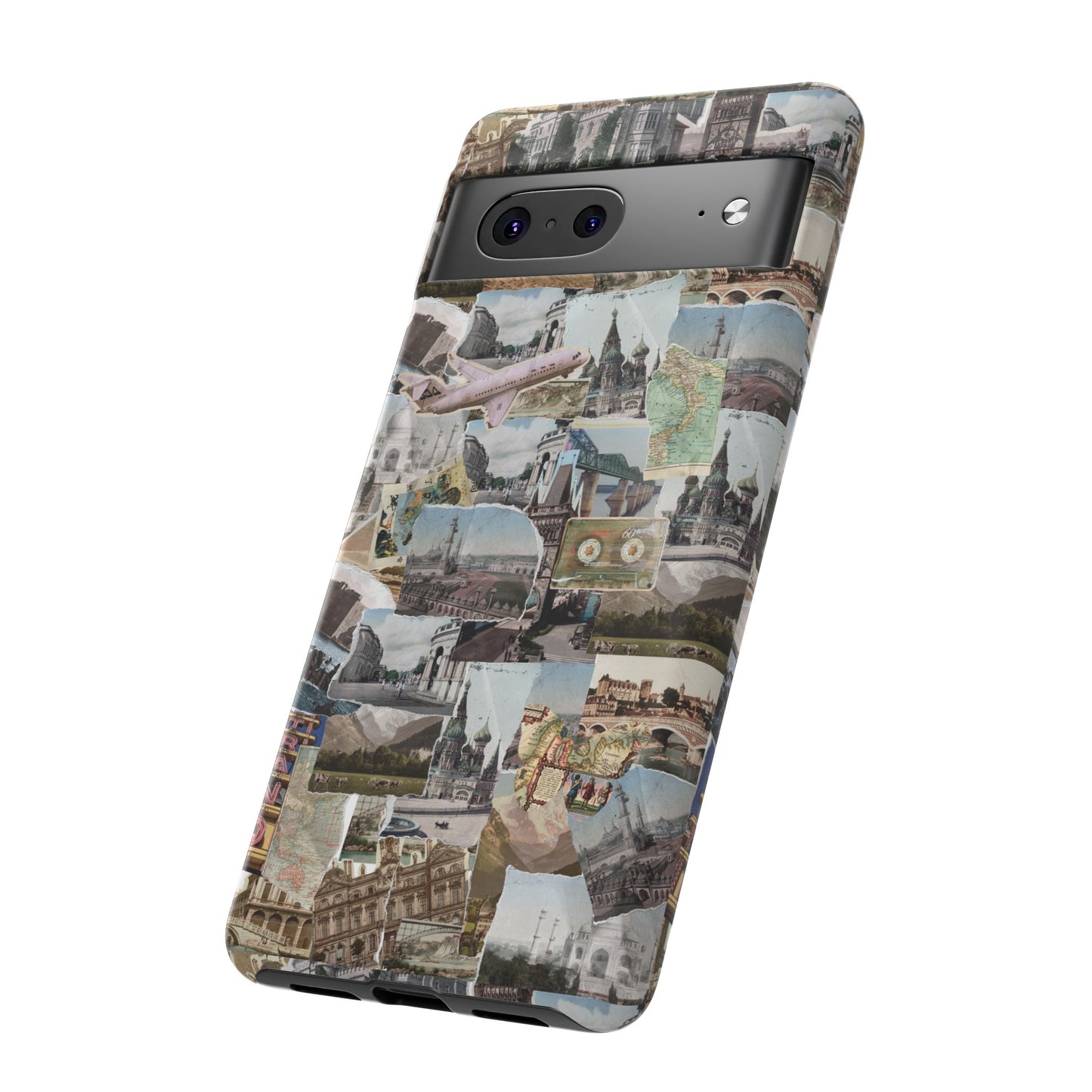 Travel Collage Wallpaper Phone Case | iPhone 15 Plus/ Pro, 14, 13, 12| Google Pixel 7, Pro, 5| Samsung Galaxy S23 All Major Phone Models