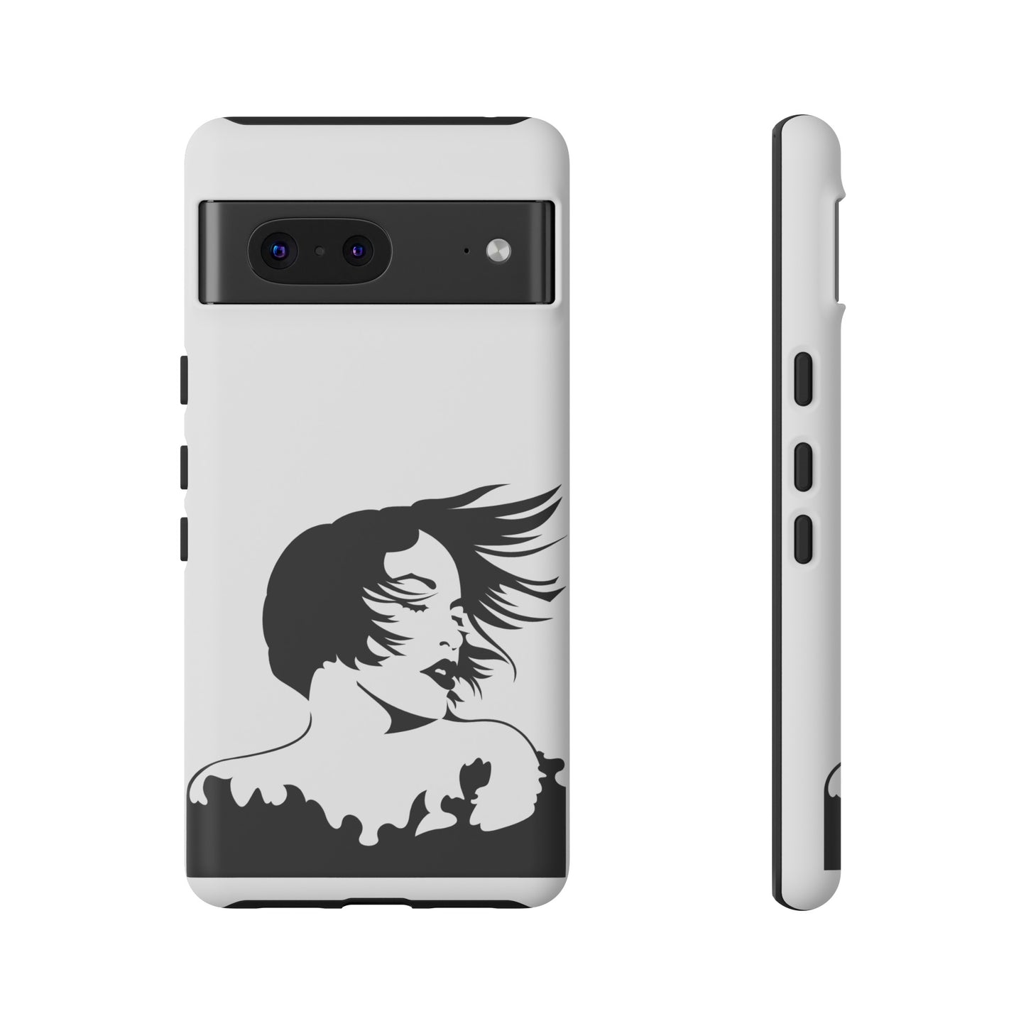 Woman In The Wind Phone Case | iPhone 15 Plus/ Pro, 14, 13, 12| Google Pixel 7, Pro, 5| Samsung Galaxy S23 All Major Phone Models