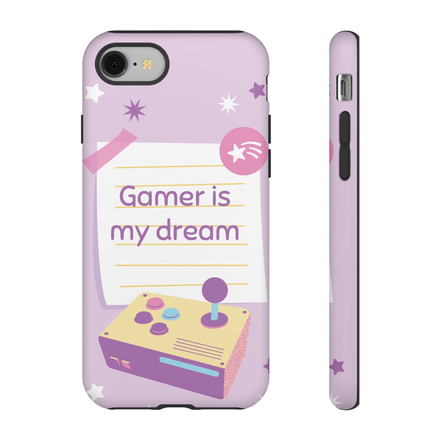 Gamer Is My Dream Job Wallpaper Phone Case | iPhone 15 Plus/ Pro, 14, 13, 12| Google Pixel 7, Pro, 5| Samsung Galaxy S23 All Major Phone Models