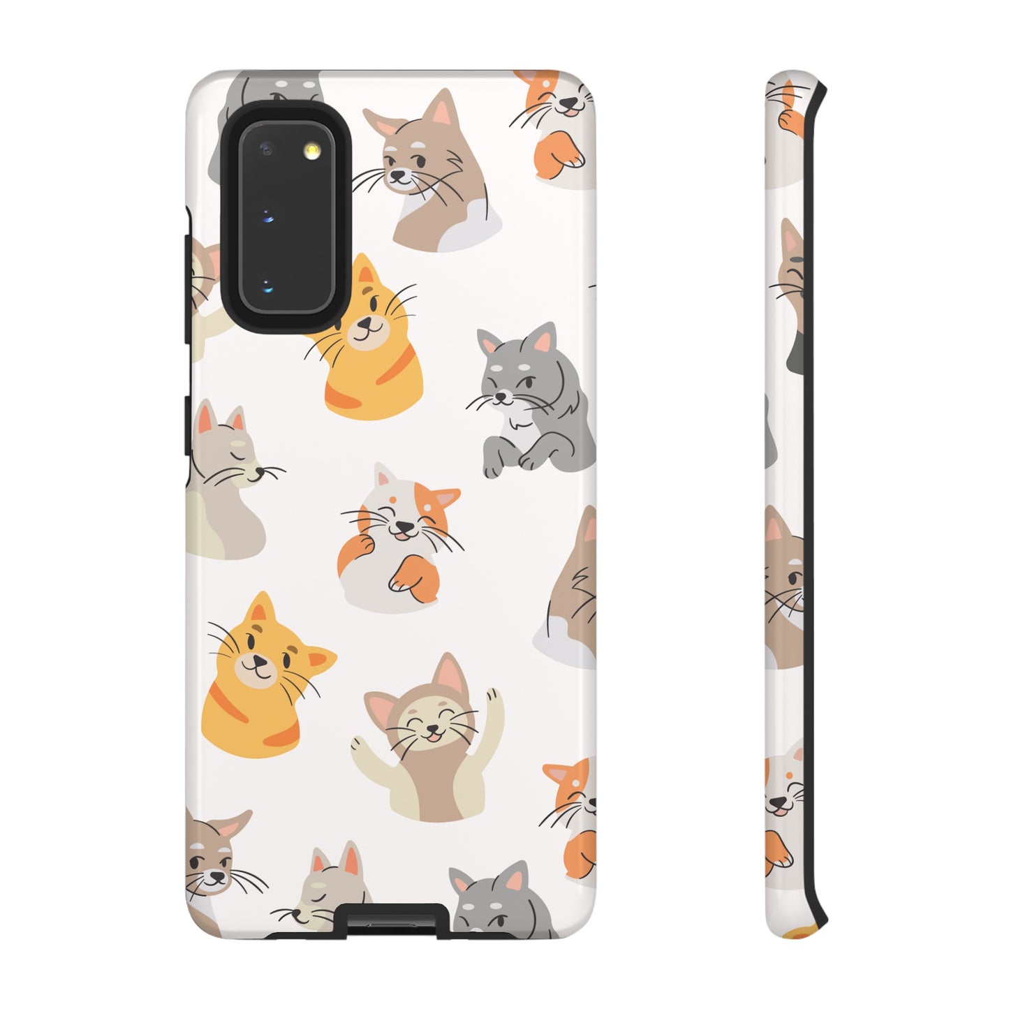 Adorable Cats Wallpaper Phone Case | iPhone 15 Plus/ Pro, 14, 13, 12| Google Pixel 7, Pro, 5| Samsung Galaxy S23 All Major Phone Models