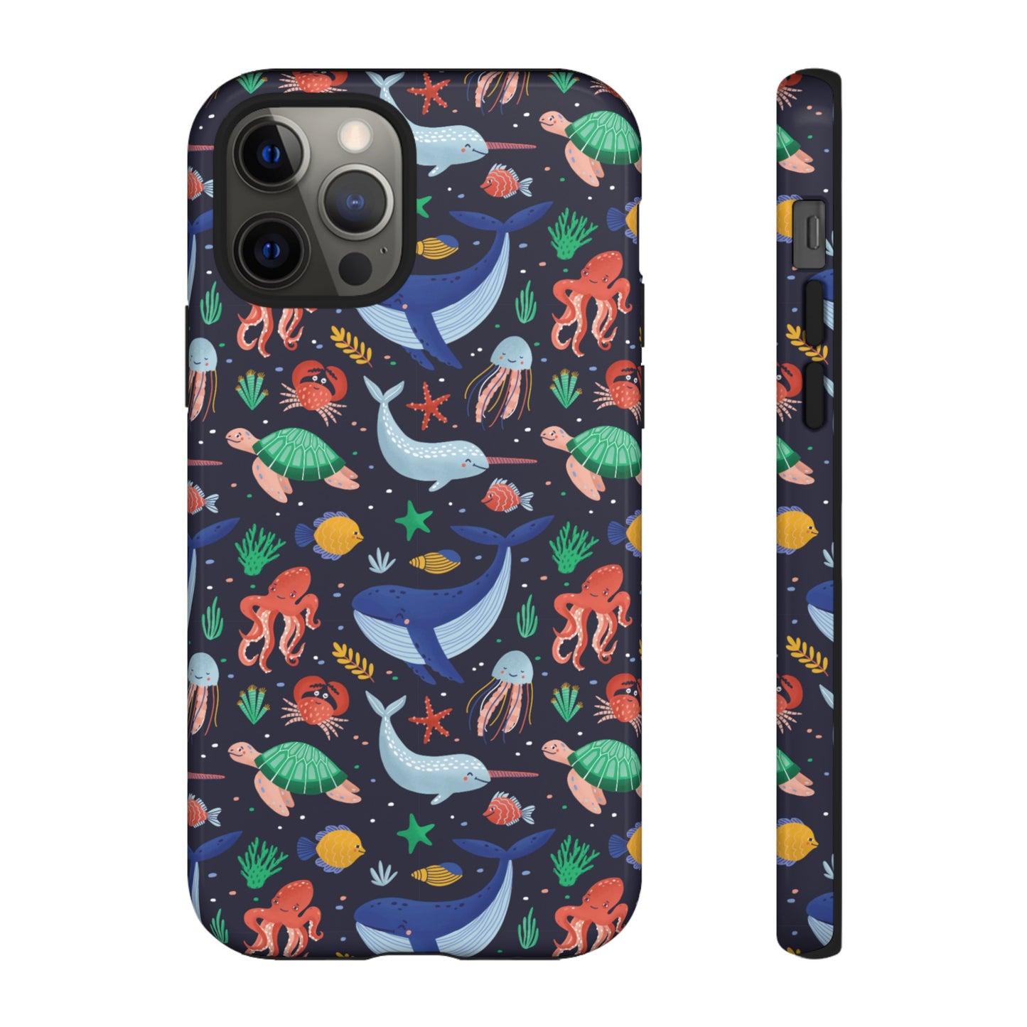 Sea Creatures Wallpaper Phone Case | iPhone 15 Plus/ Pro, 14, 13, 12| Google Pixel 7, Pro, 5| Samsung Galaxy S23 All Major Phone Models