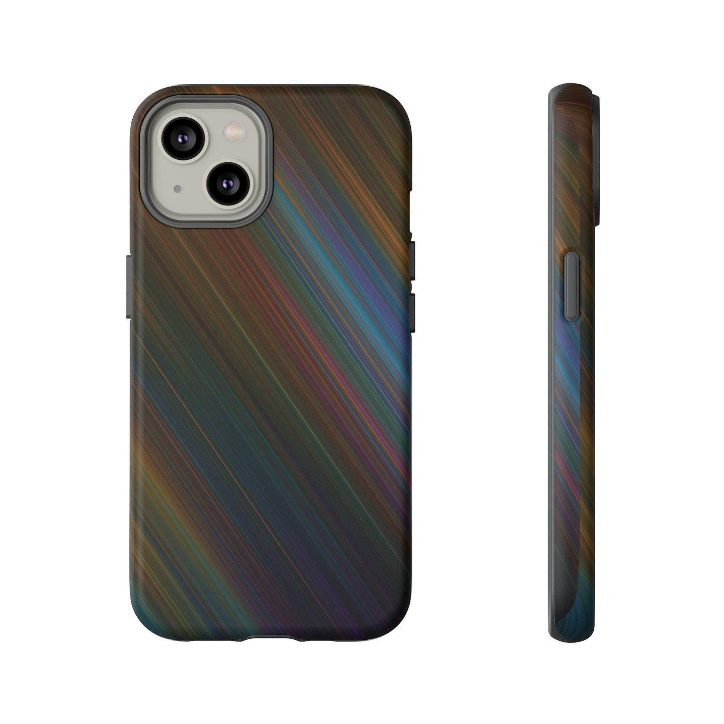 Slanted Rainbow Wallpaper Phone Case | iPhone 15 Plus/ Pro, 14, 13, 12| Google Pixel 7, Pro, 5| Samsung Galaxy S23 All Major Phone Models