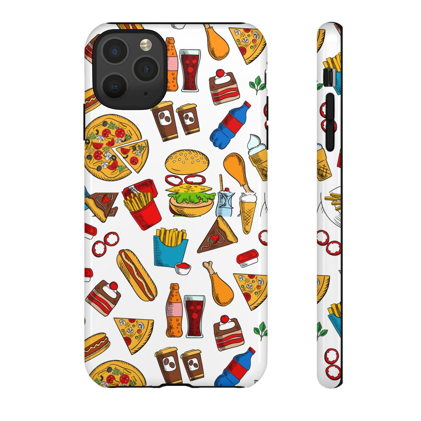 Fast Food Wallpaper Phone Case | iPhone 15 Plus/ Pro, 14, 13, 12| Google Pixel 7, Pro, 5| Samsung Galaxy S23 All Major Phone Models