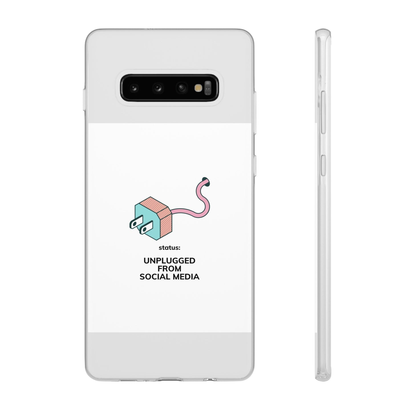 Unplugged From Social Media Phone Case | iPhone 15 Plus/ Pro, 14, 13, 12| Google Pixel 7, Pro, 5| Samsung Galaxy S23 All Major Phone Models