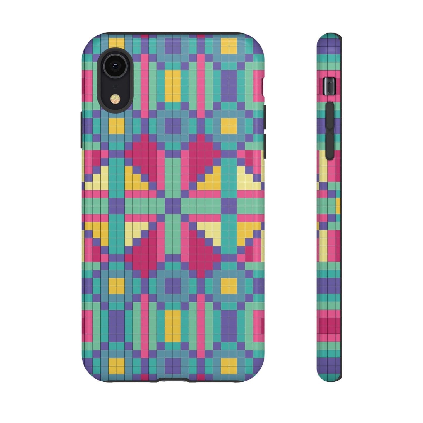 Block Geometric Wallpaper Phone Case | iPhone 15 Plus/ Pro, 14, 13, 12| Google Pixel 7, Pro, 5| Samsung Galaxy S23 All Major Phone Models