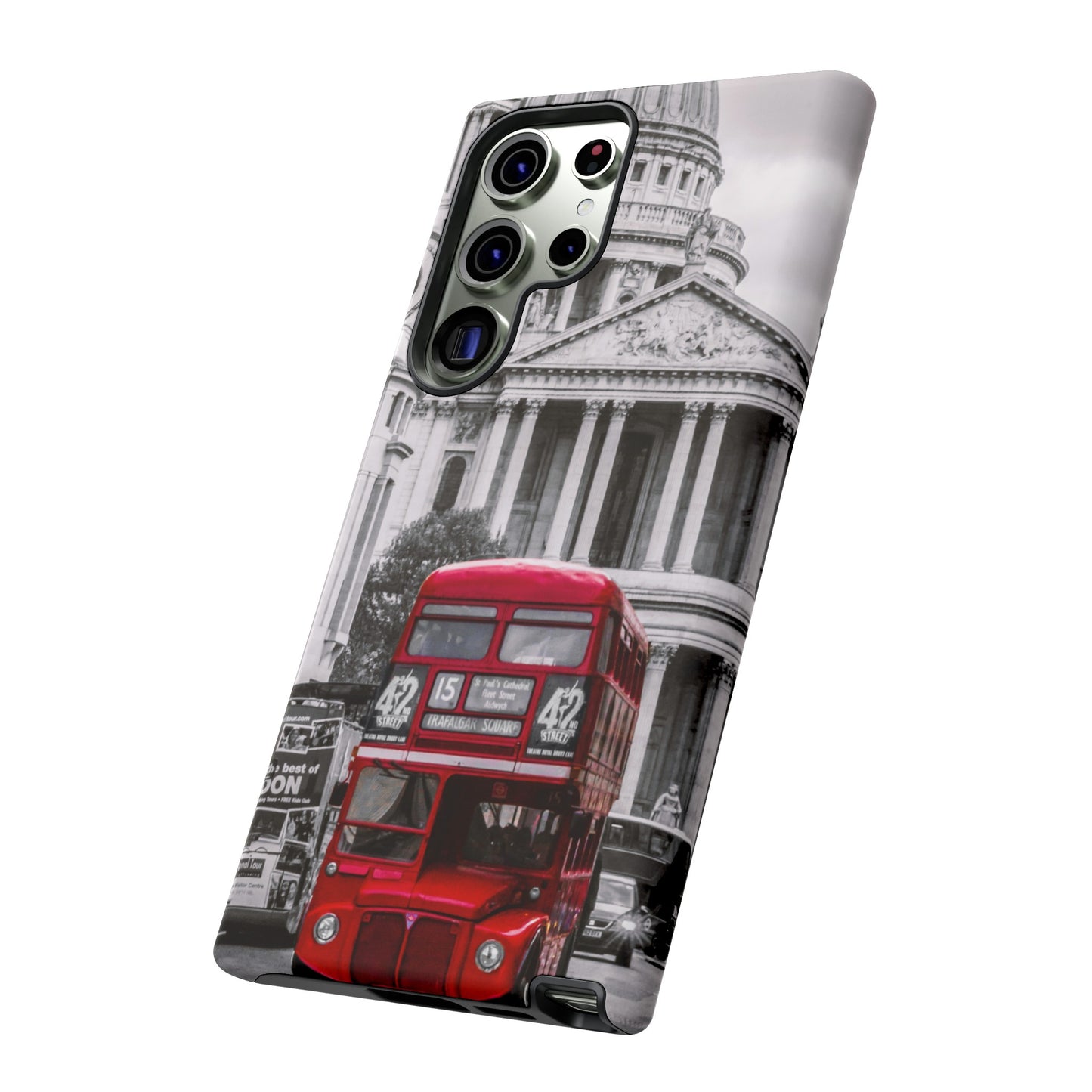 London Bus Wallpaper Phone Case | iPhone 15 Plus/ Pro, 14, 13, 12| Google Pixel 7, Pro, 5| Samsung Galaxy S23 All Major Phone Models