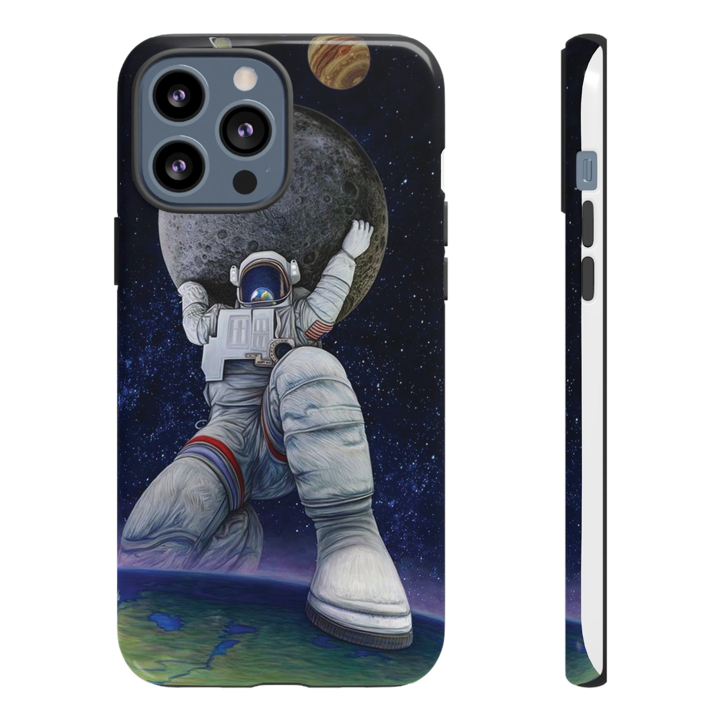 Astronaut Holding The Moon Phone Case | iPhone 15 Plus/ Pro, 14, 13, 12| Google Pixel 7, Pro, 5| Samsung Galaxy S23 All Major Phone Models