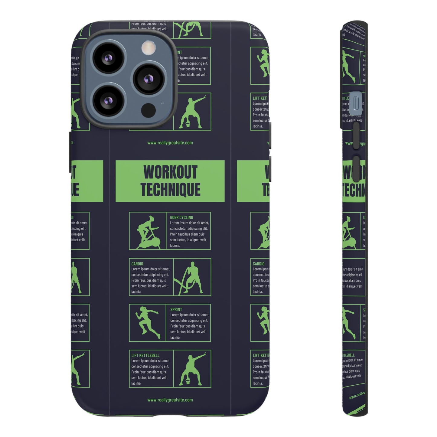 Workout Plan Wallpaper Phone Case | iPhone 15 Plus/ Pro, 14, 13, 12| Google Pixel 7, Pro, 5| Samsung Galaxy S23 All Major Phone Models