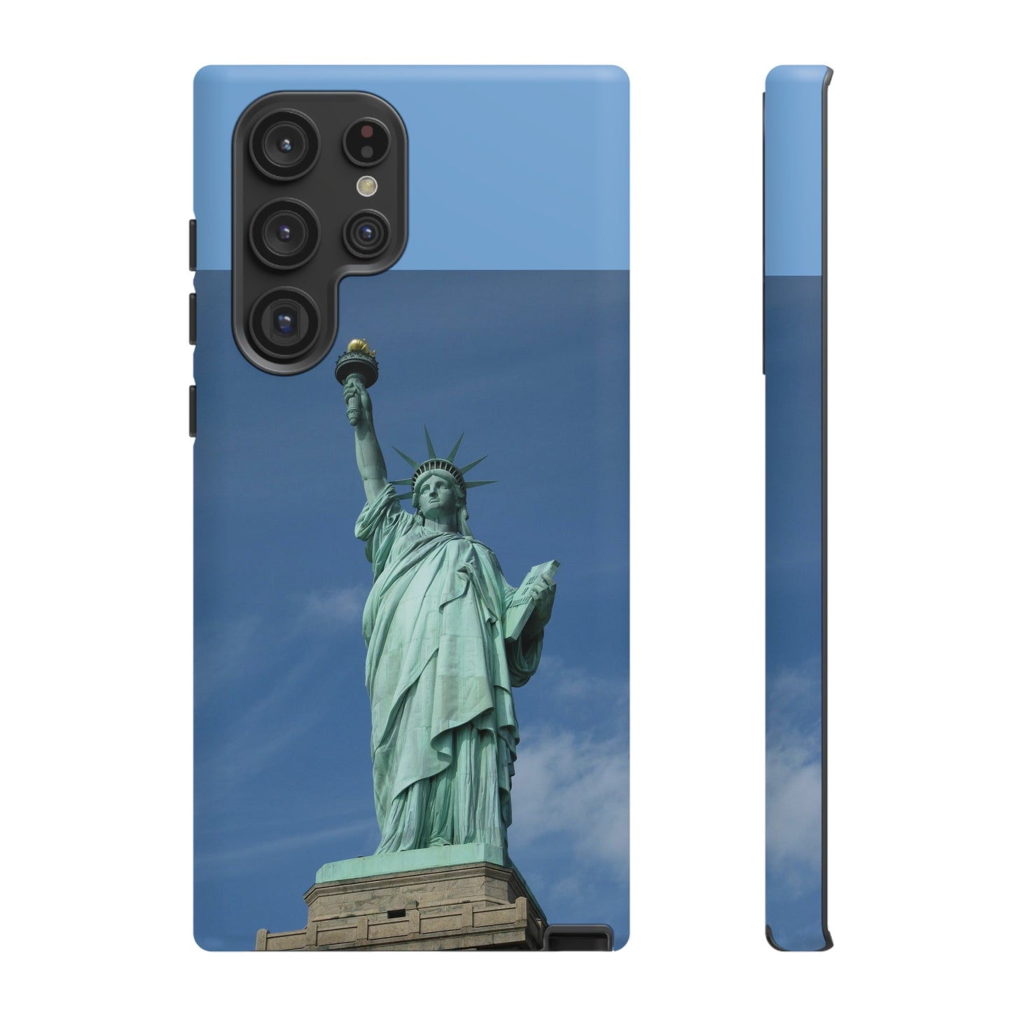 Statue Of Liberty Wallpaper Phone Case | iPhone 15 Plus/ Pro, 14, 13, 12| Google Pixel 7, Pro, 5| Samsung Galaxy S23 All Major Phone Models