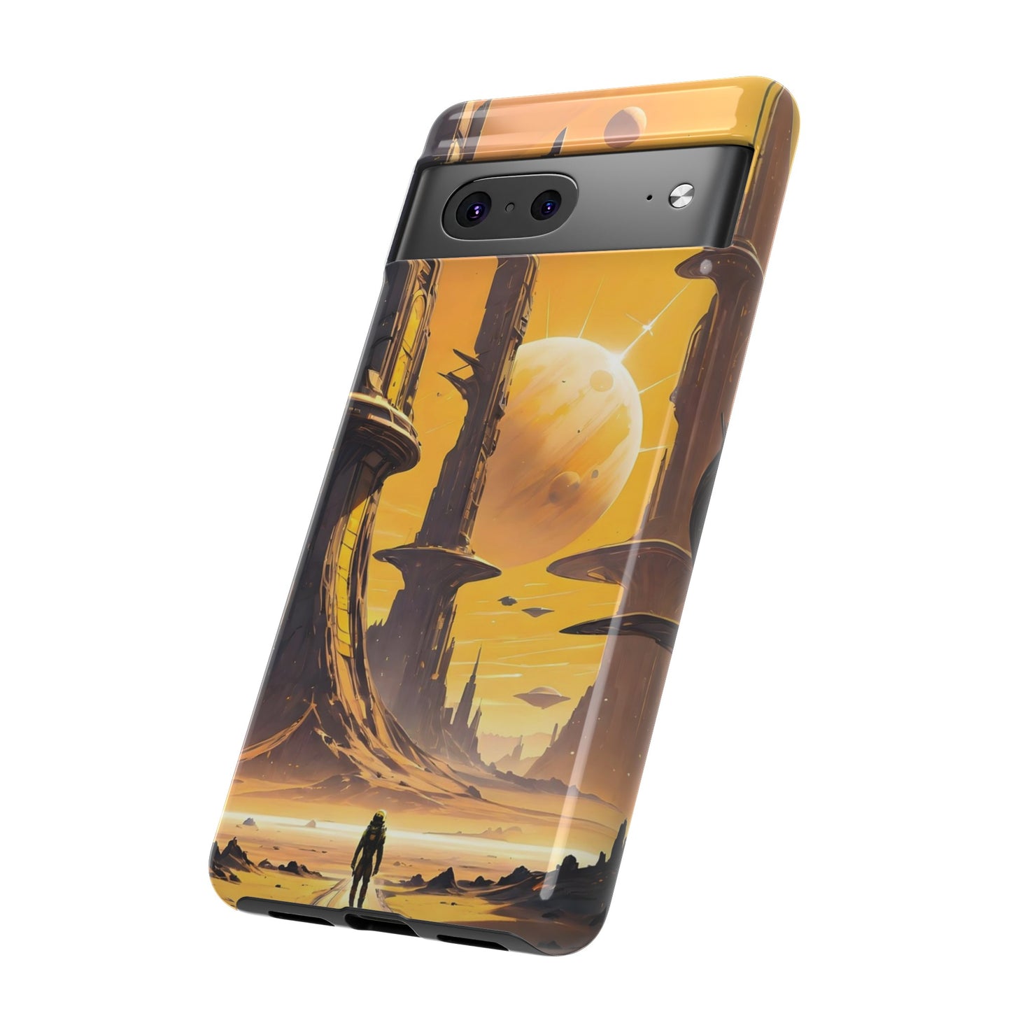 Distant Planets Sci Fi Wallpaper Phone Case | iPhone 15 Plus/ Pro, 14, 13, 12| Google Pixel 7, Pro, 5| Samsung Galaxy S23 All Major Phone Models